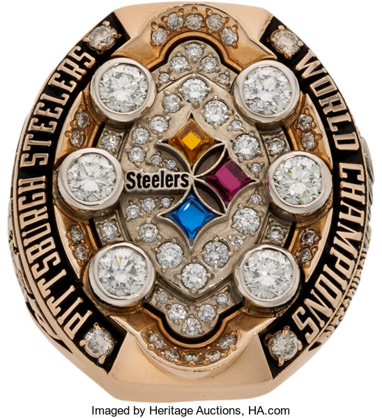 2008 Pittsburgh Steelers Super Bowl XLIII Championship Ring, Lot #50111