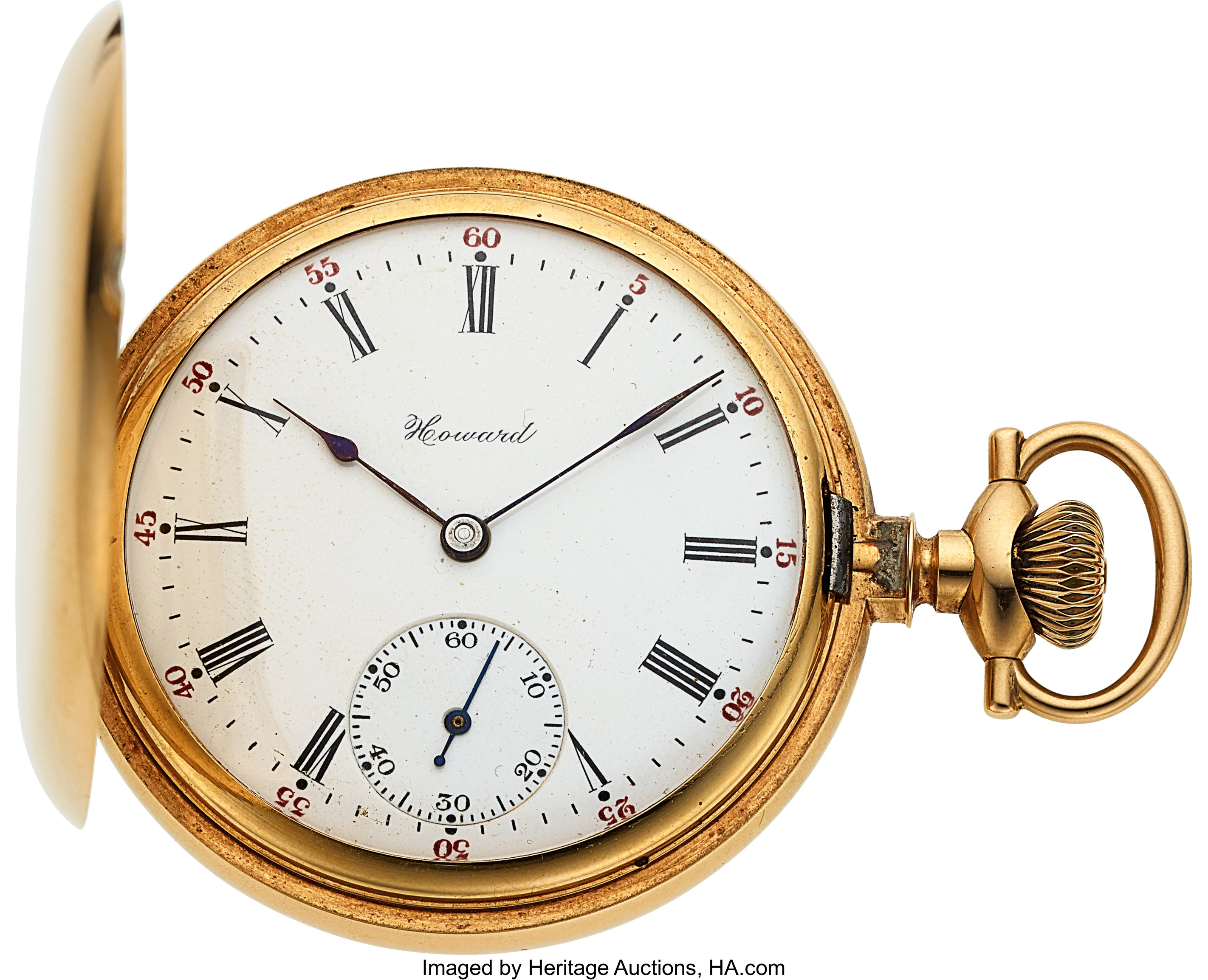 E. Howard Watch Co. 14k Gold 16 Size Hunters Case, circa 1905 ...