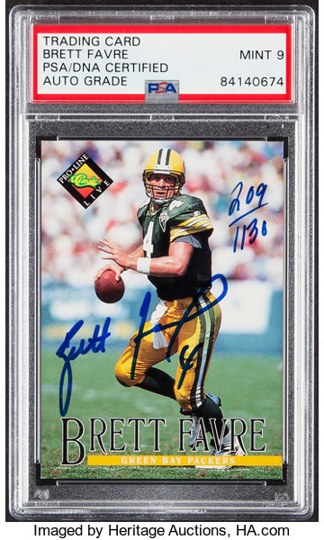 Brett Favre 1994 Upper Deck SP All-Pro Holoview Autograph Card #PB15  PSA/DNA 10