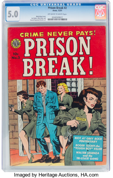 Prison Break 2 Avon 1951 Cgc Vg Fn 5 0 Off White To White Lot Heritage Auctions