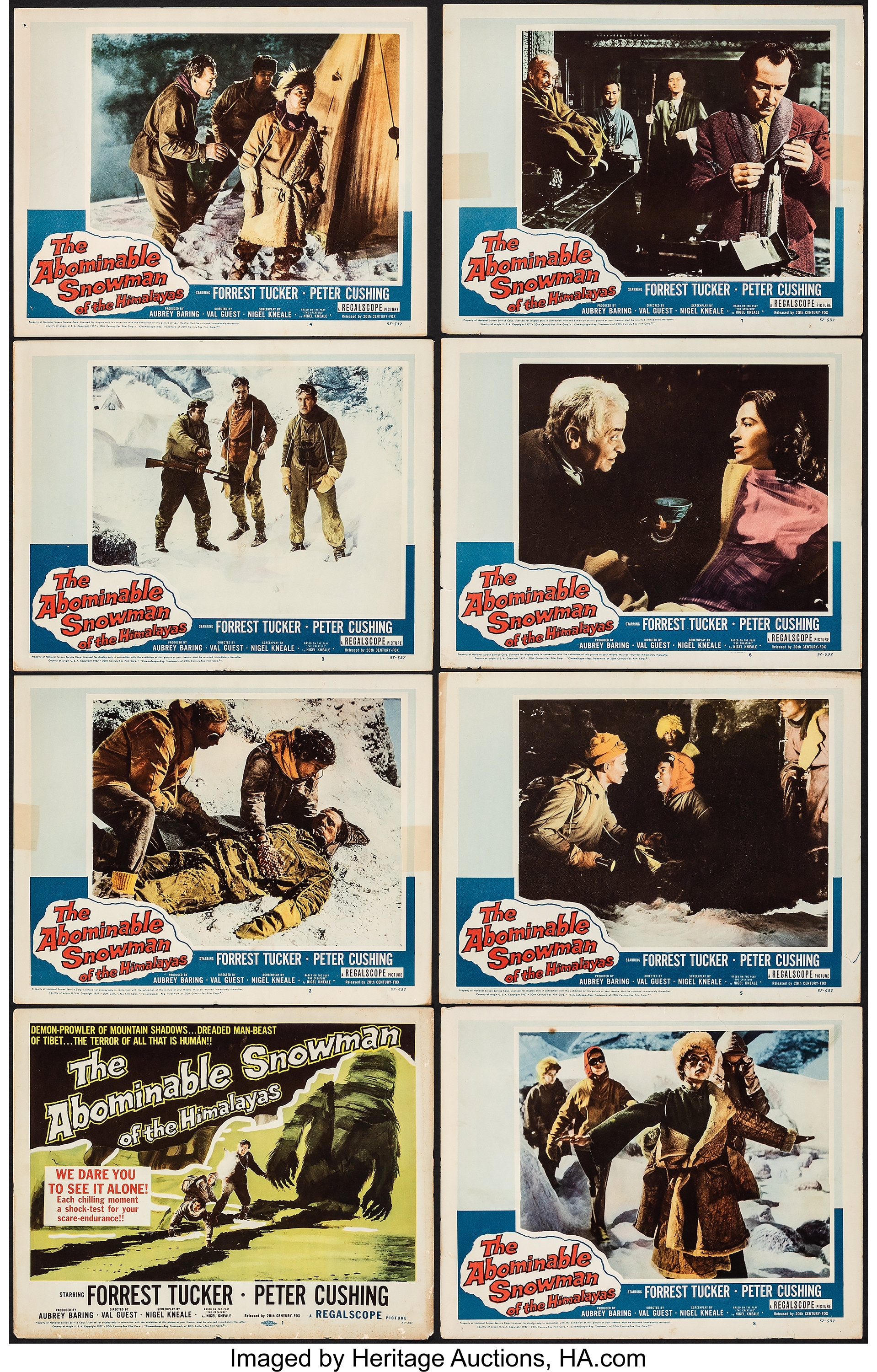 The Abominable Snowman of the Himalayas (20th Century Fox, 1957).