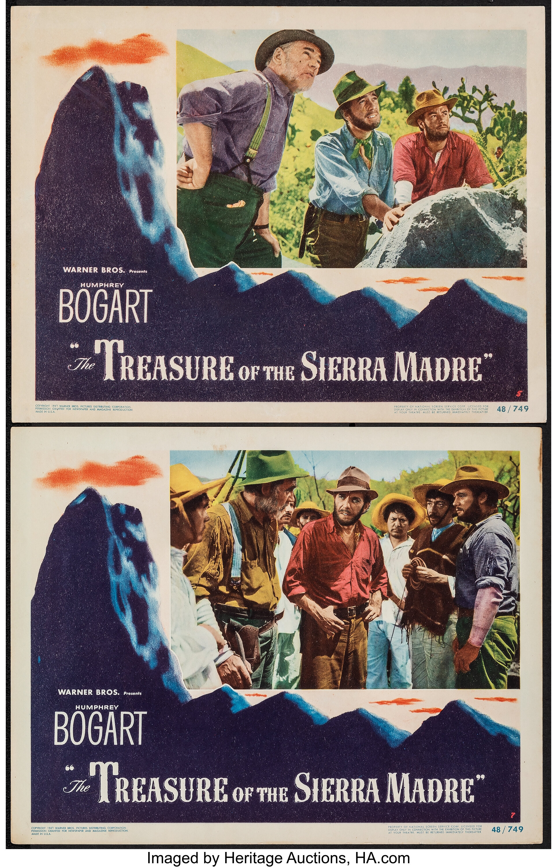 The Treasure of the Sierra Madre (Warner Bros., 1948). Overall: | Lot ...