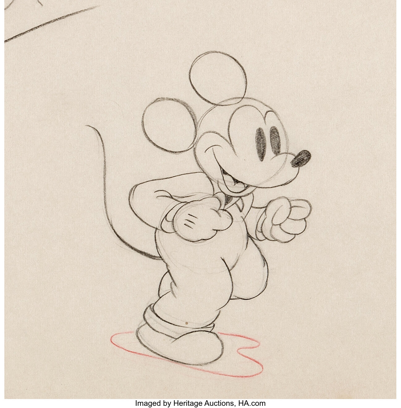 Mickey's Service Station Mickey Mouse Animation Drawing (Walt | Lot ...