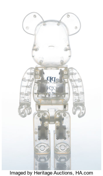 BE@RBRICK X Comme des Garcons. Happy Ribbon 400%, 2006. Painted