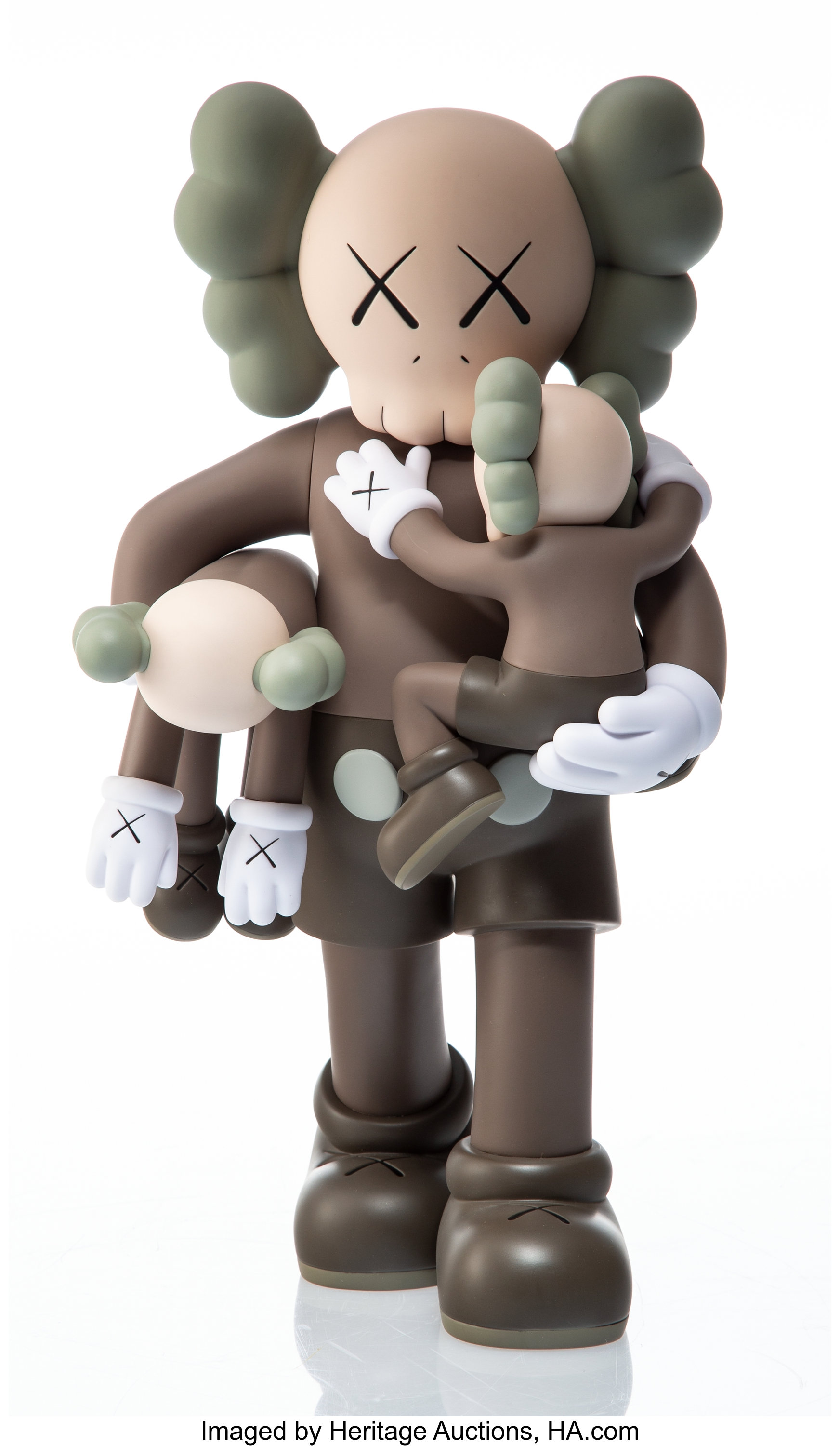 KAWS (b. 1974). Clean Slate (Brown), 2018. Painted cast vinyl. 14