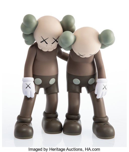 KAWS (b. 1974). Along the Way (Brown), 2019. Painted cast vinyl