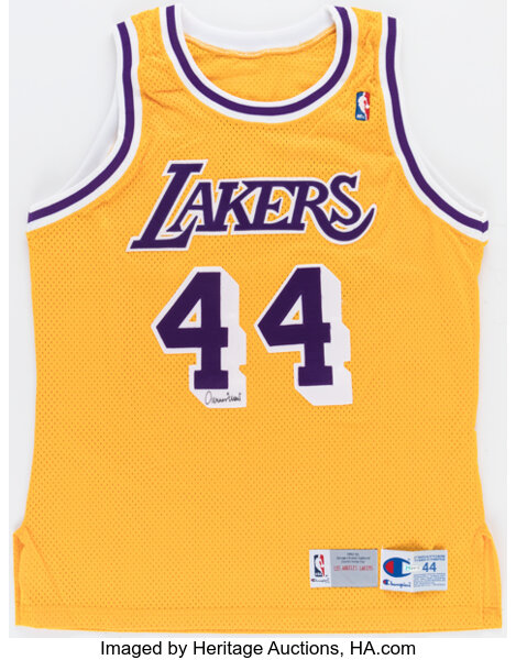 Vintage Los Angeles Lakers Jerry West 44 Basketball Jersey 