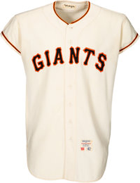 Sold at Auction: New York Giants Willie Mays Signed Gray Jersey With Mays  Say Hey Hologram