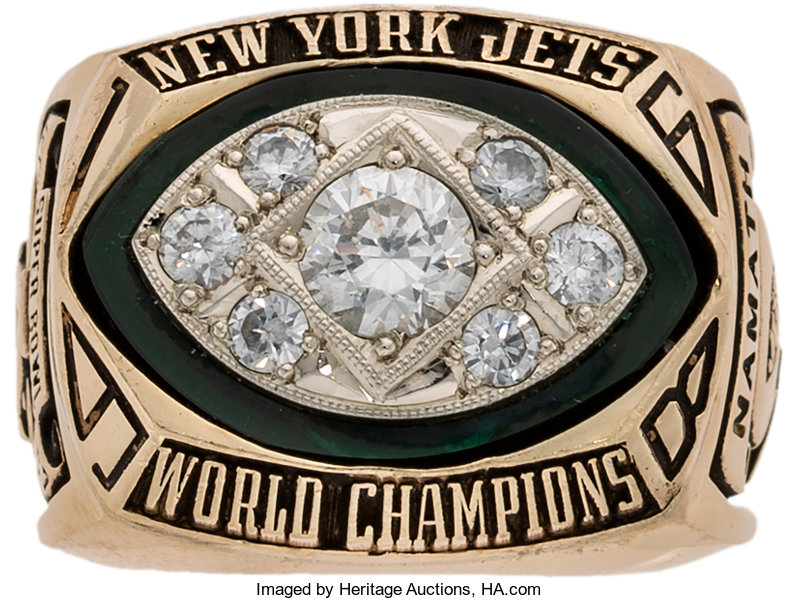 New York Jets Super Bowl III Super Bowl Championship Ring 