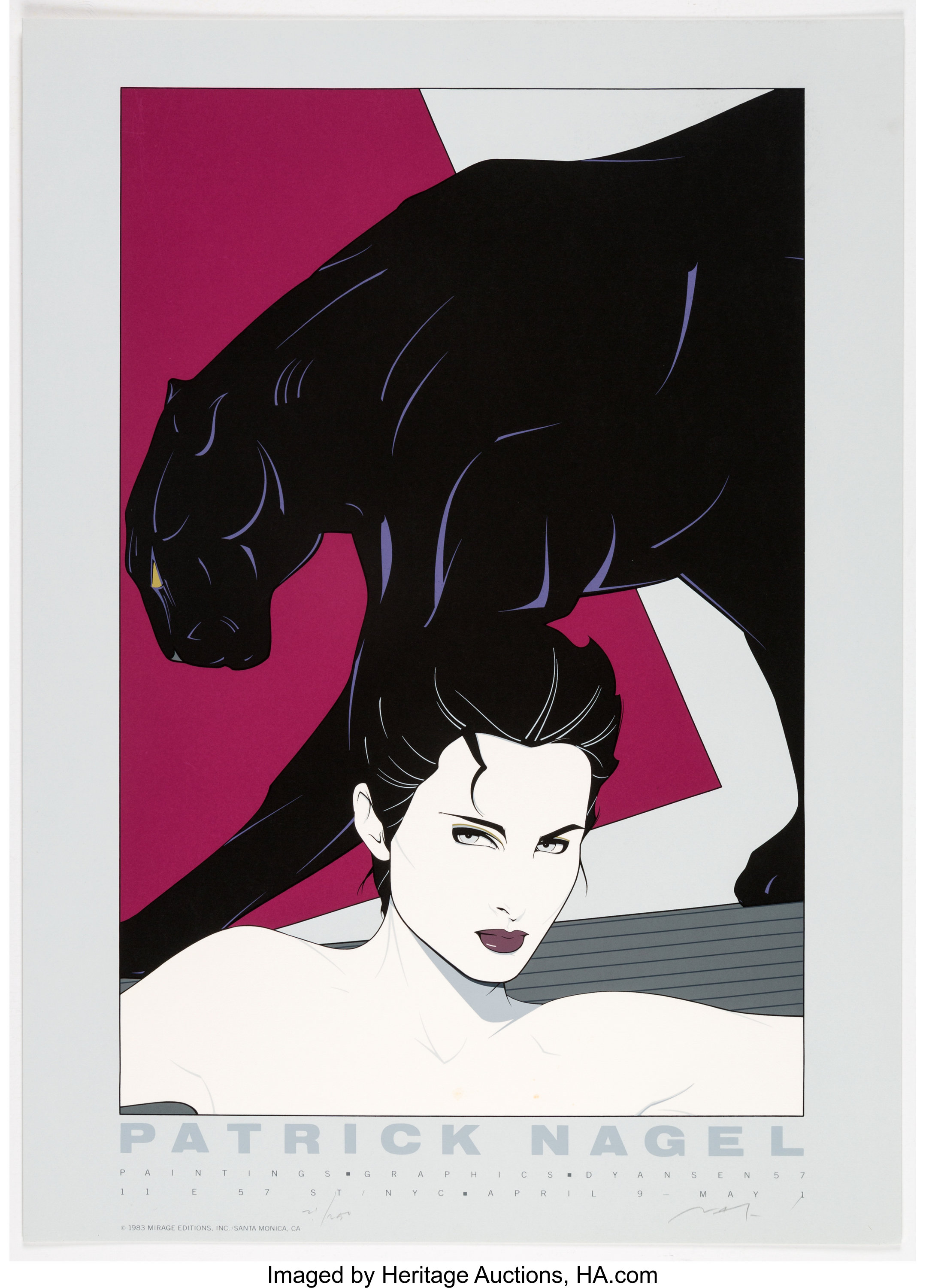 Patrick Nagel Promotional Limited Edition Signed Serigraph Lot 134 Heritage Auctions