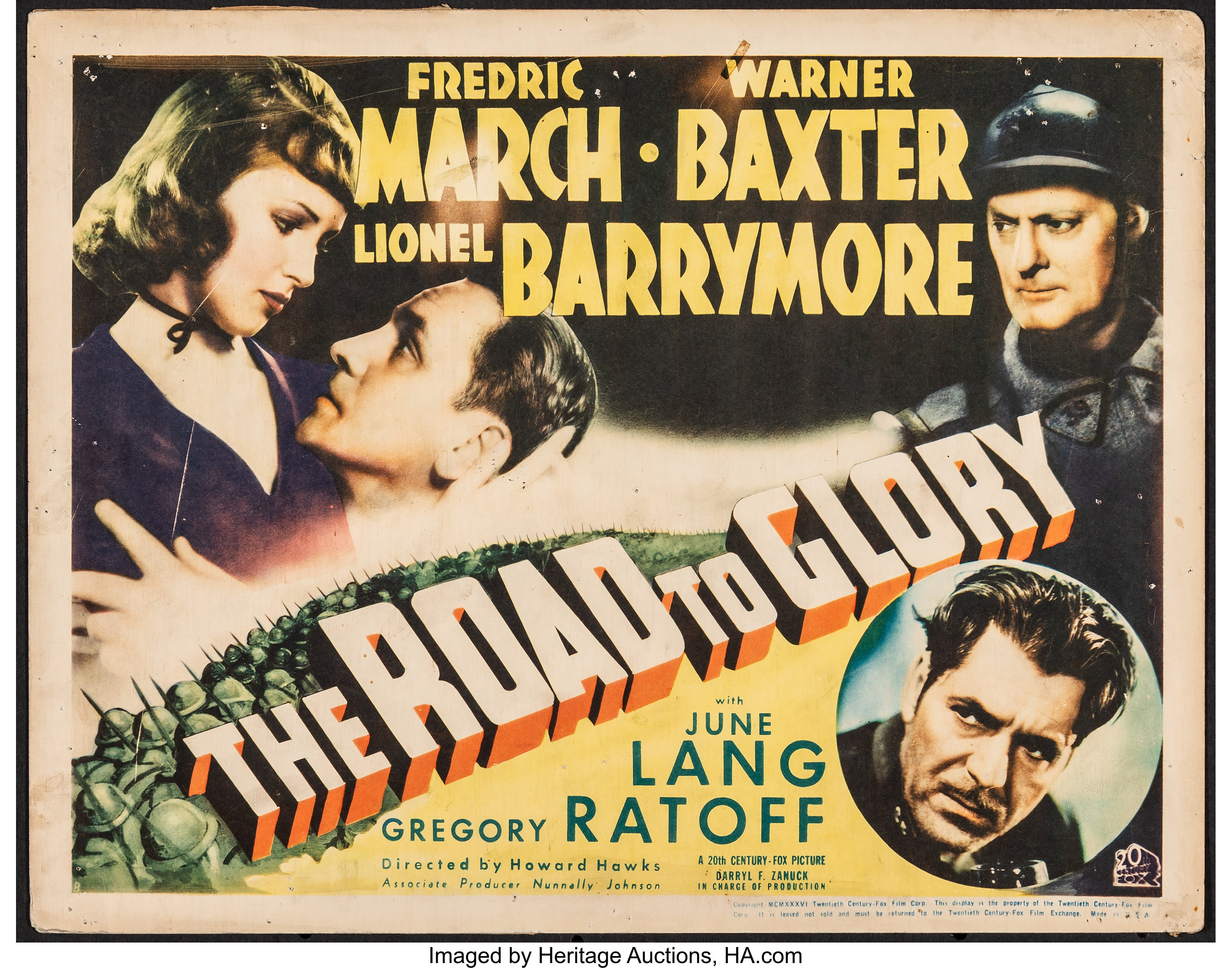 War Movie - The Road to Glory (1936)