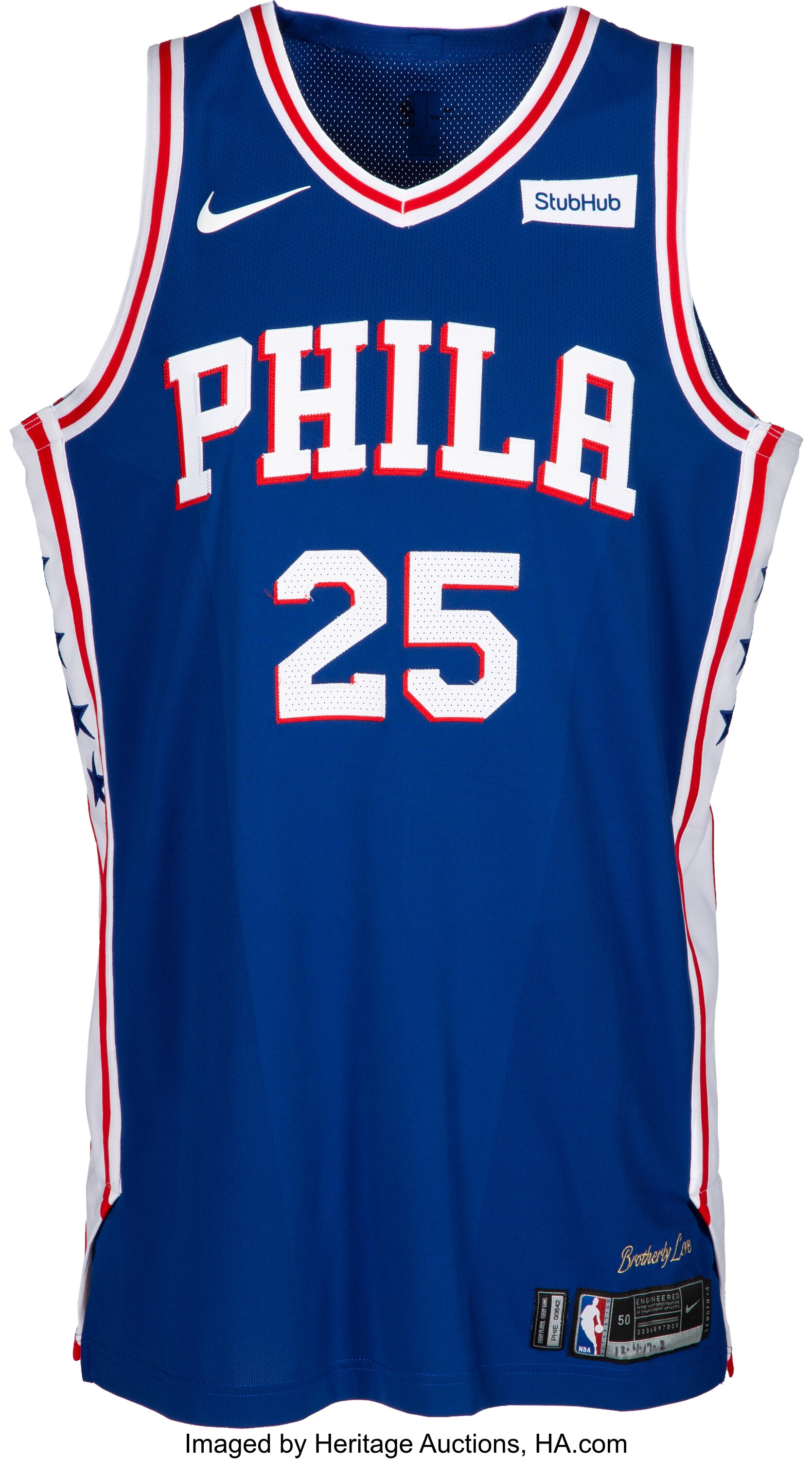 Ben Simmons - Philadelphia 76ers - Game-Worn 'City' Jersey - 2017