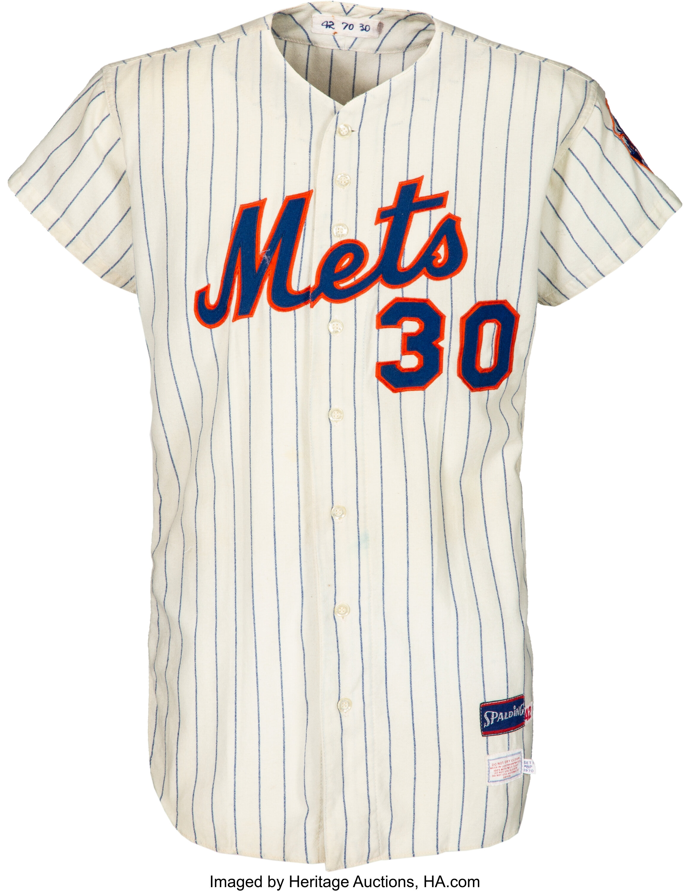 1970 Nolan Ryan Game Worn New York Mets Jersey, MEARS A10., Lot #50076