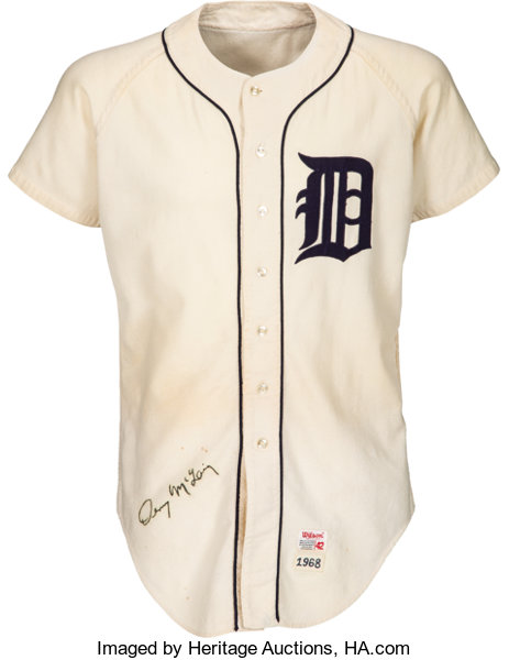 Denny McLain Autographed Detroit Tigers 1968 Road Mitchell & Ness Jersey at  's Sports Collectibles Store