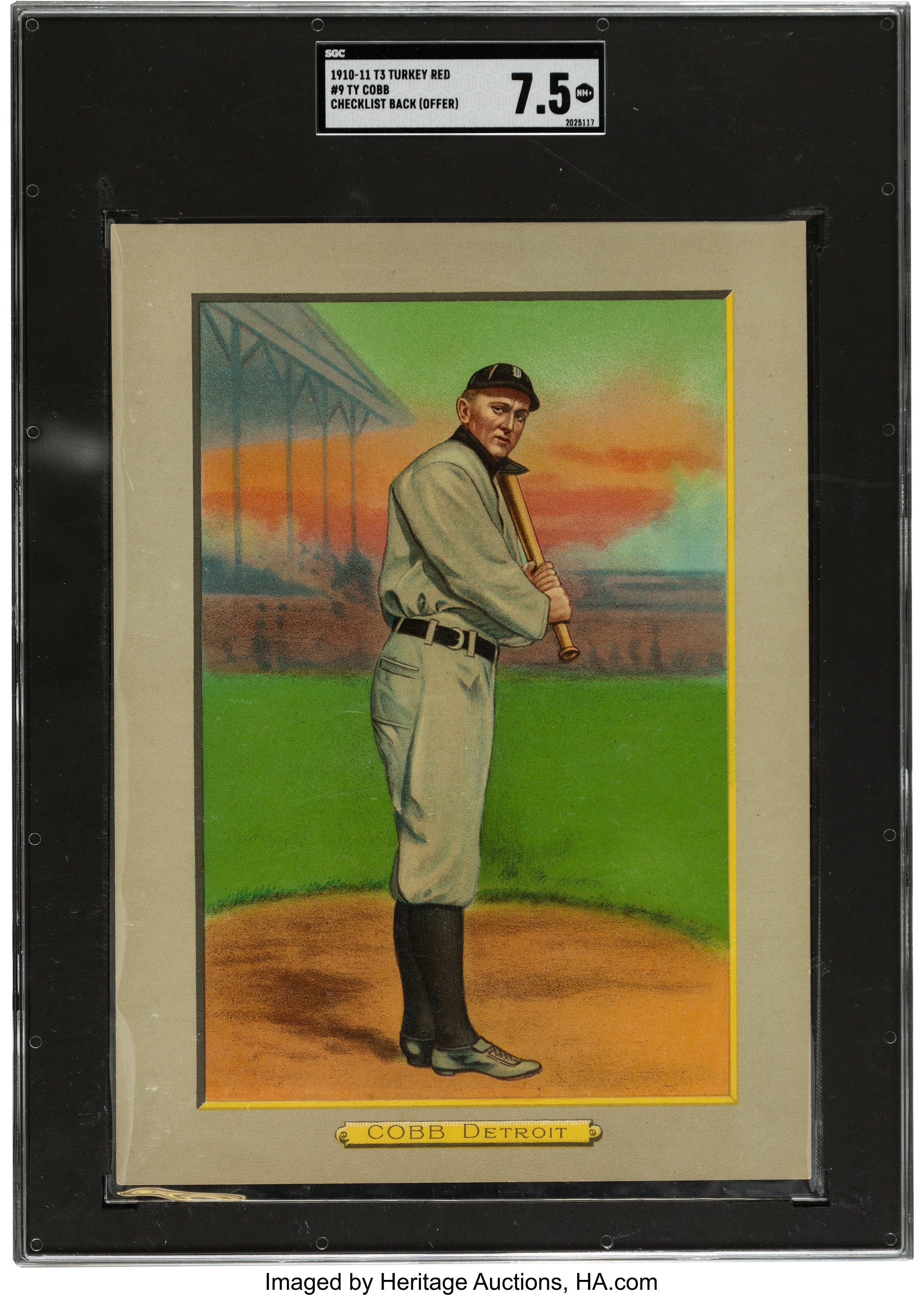 2020 Ty Cobb Museum Baseball Card