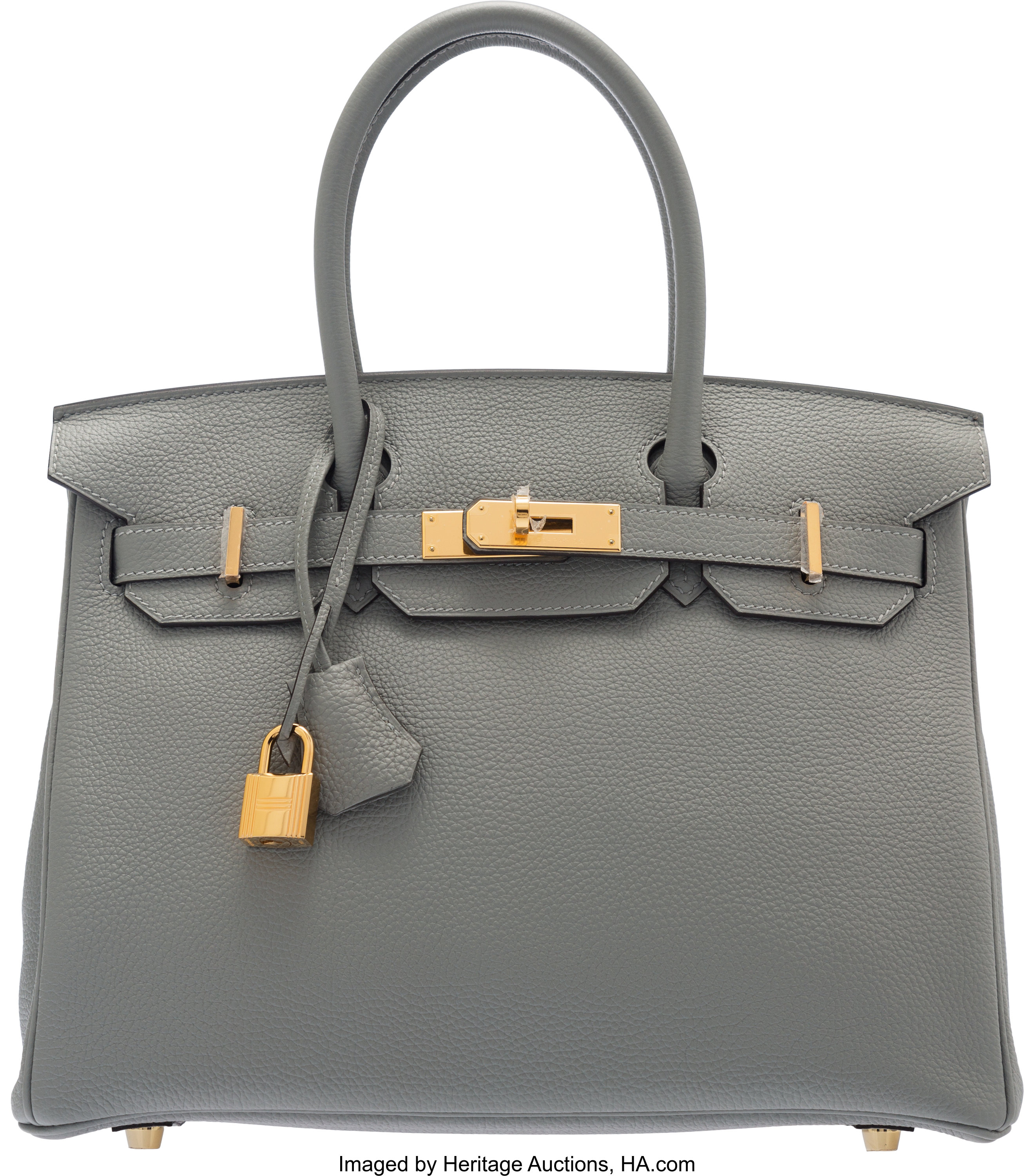 Hermes Birkin Bag 30cm Sage Clemence Gold Hardware