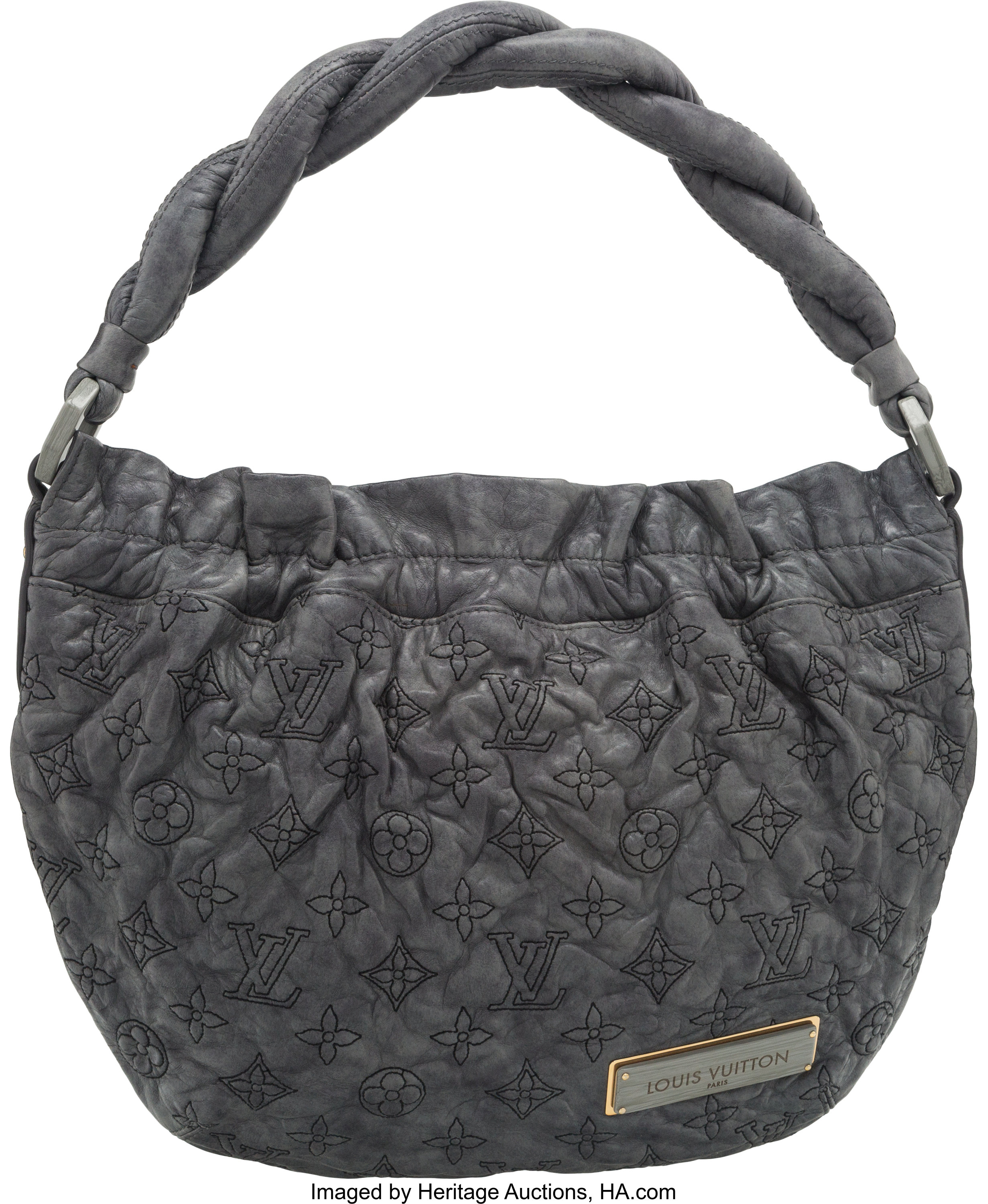 Louis Vuitton Beige Monogram Leather Olympe Bag. Excellent, Lot #58093
