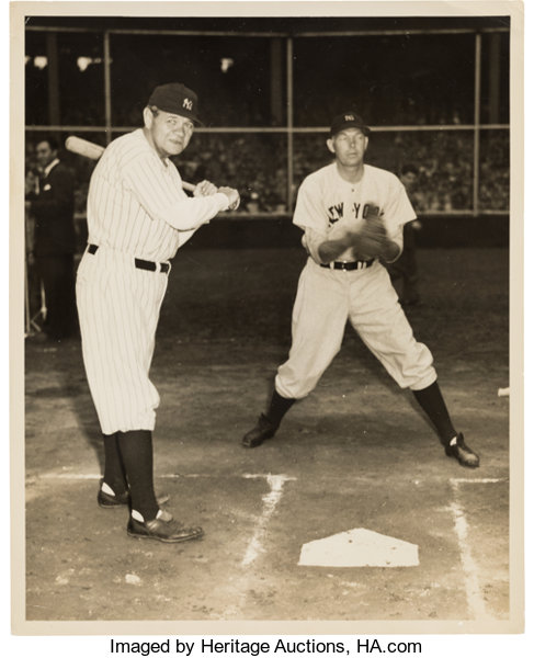 Babe Ruth makes his final appearance at Yankee Stadium on June 13