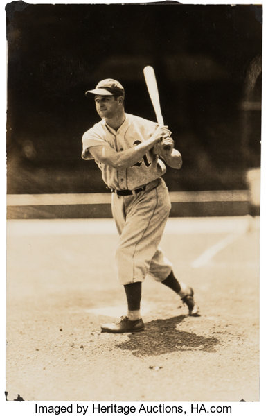 1930's Jimmie Foxx Original Photograph by George Burke, PSA/DNA, Lot  #80217