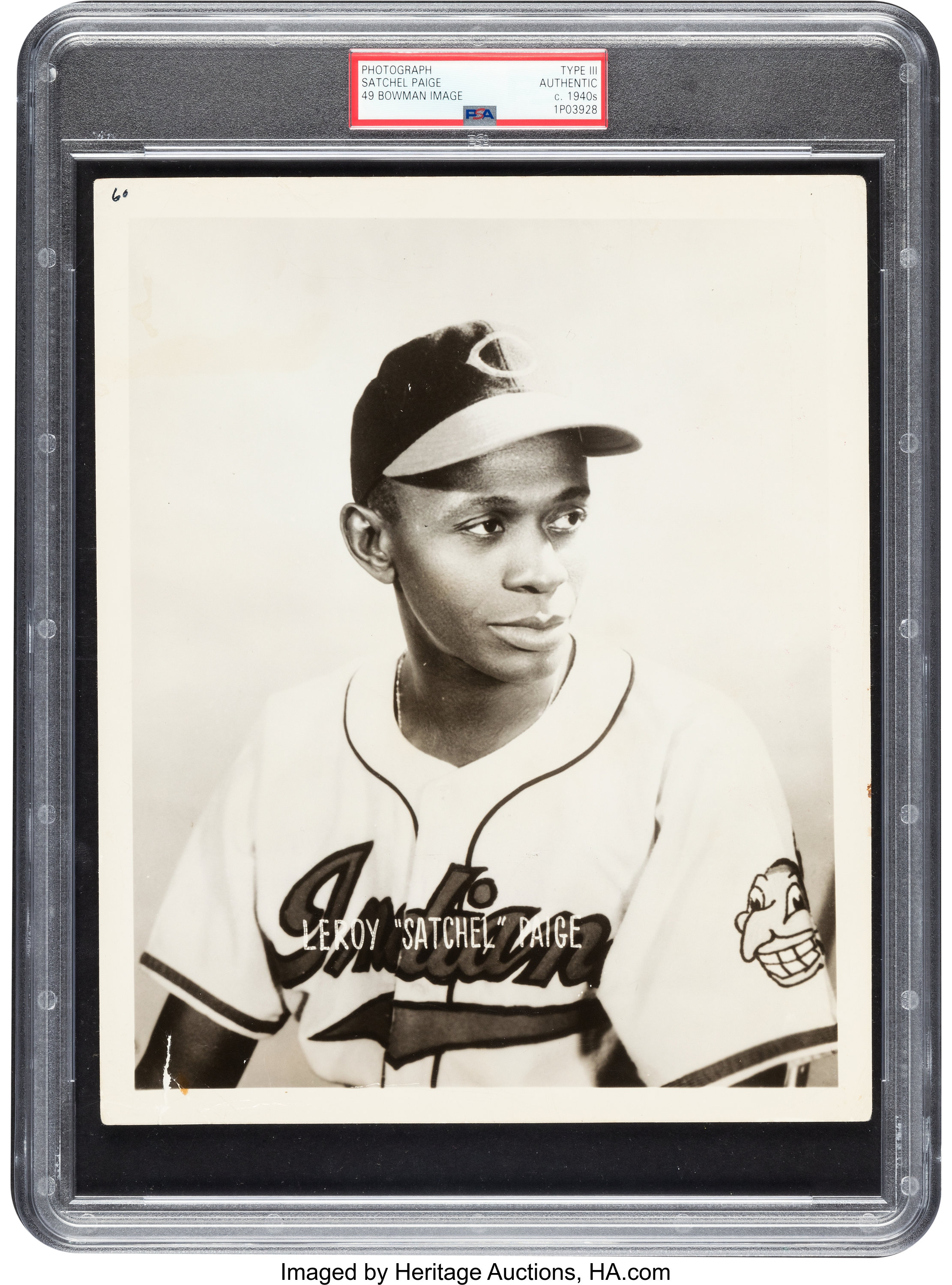 SATCHEL PAIGE Cleveland Indians 1948 Majestic Cooperstown