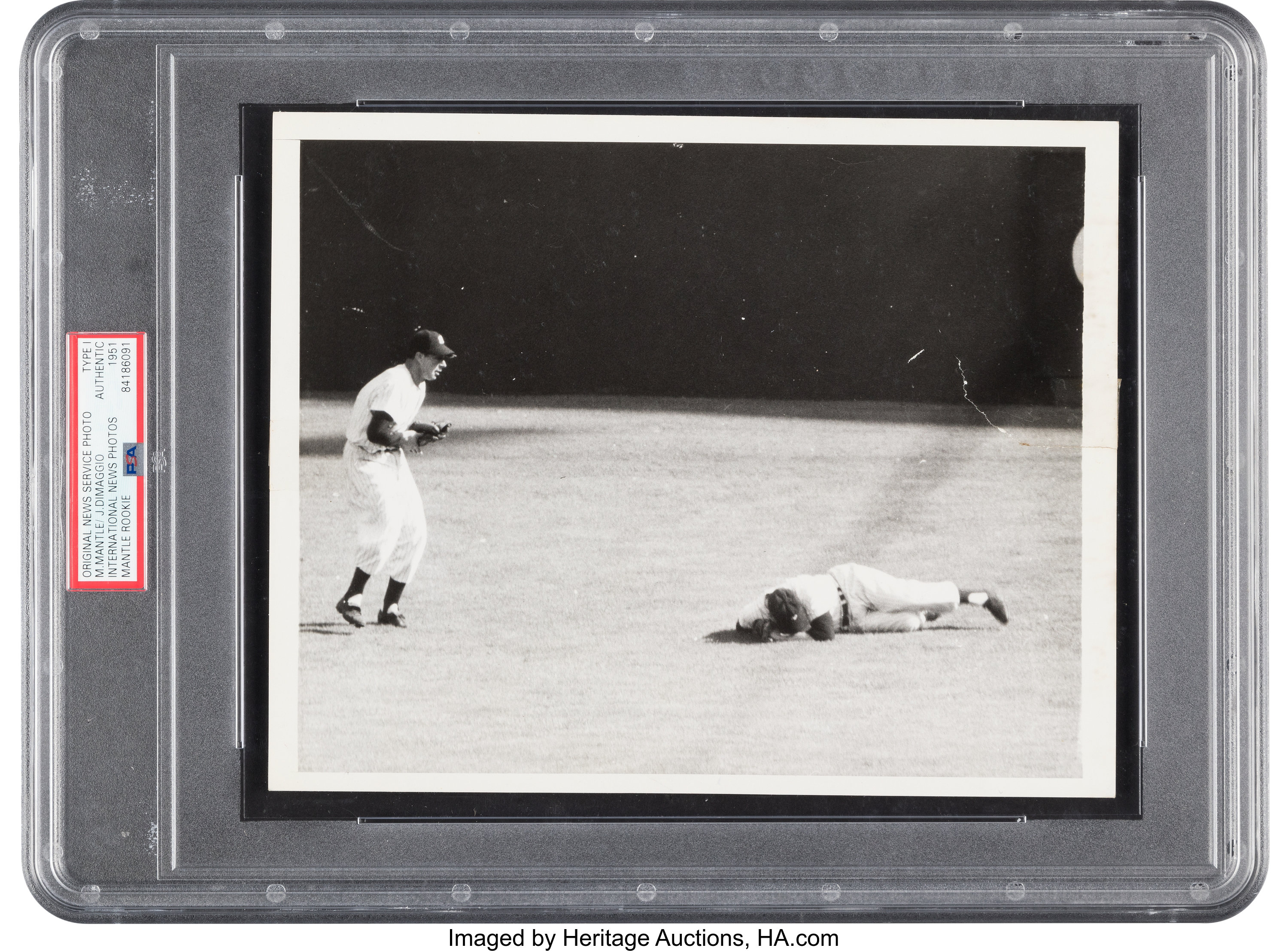 Joe DiMaggio, Mickey Mantle Photo from April 1951 Up for Bid