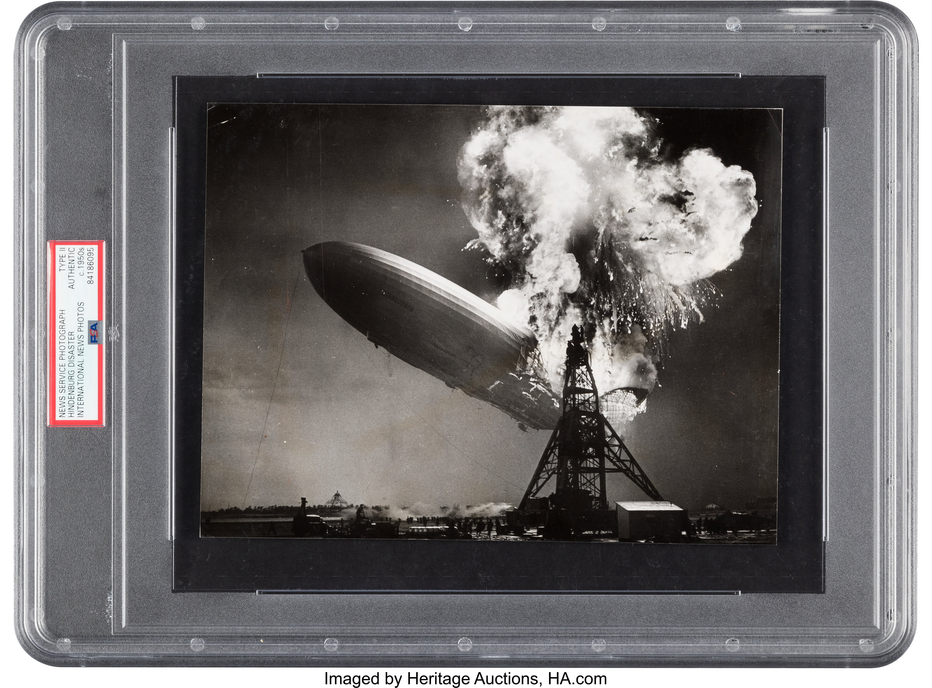 Circa 1950 S The Hindenburg Disaster Original News Photograph