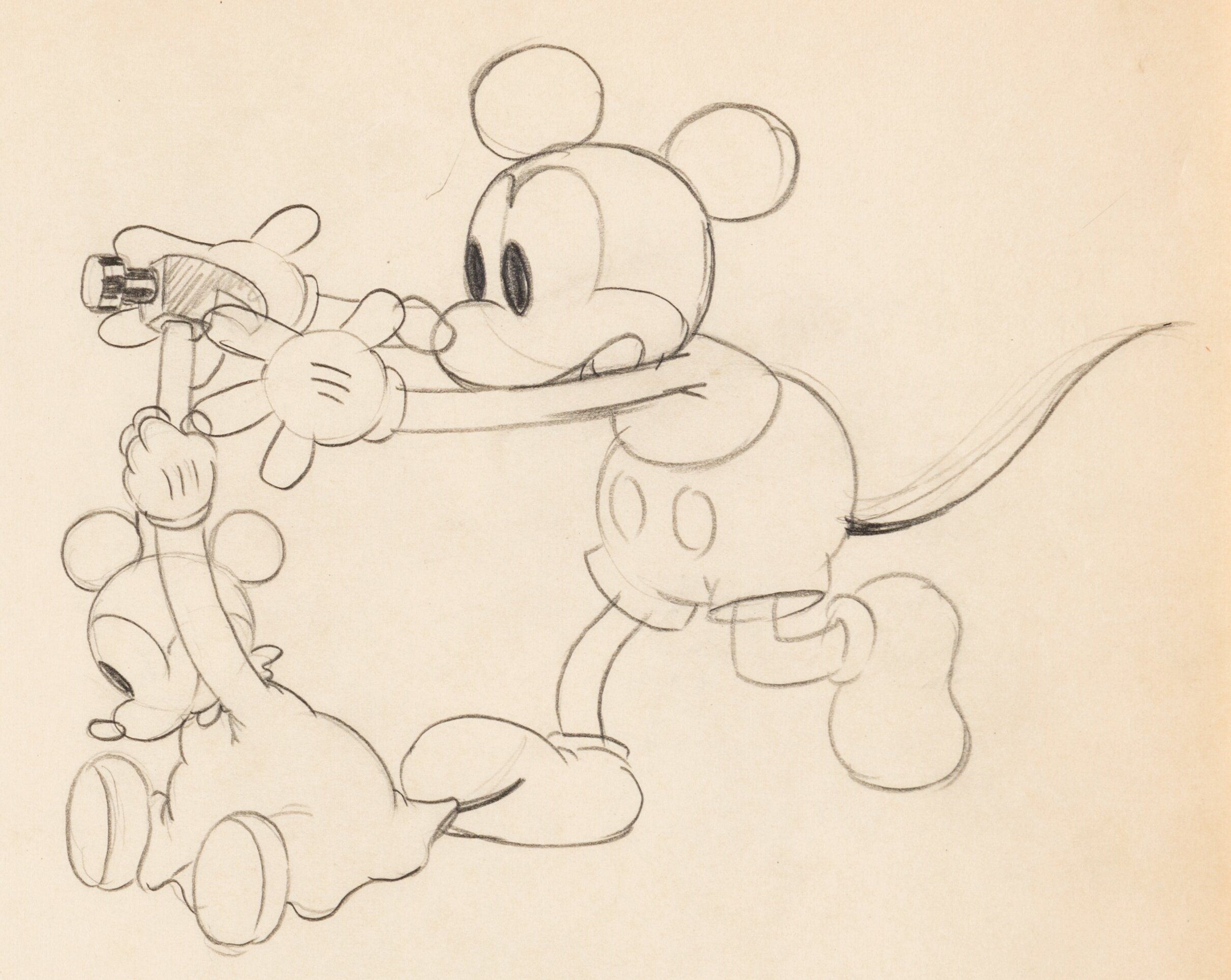 Mickey S Nightmare Mickey Mouse Animation Drawing Walt Disney Lot 15910 Heritage Auctions