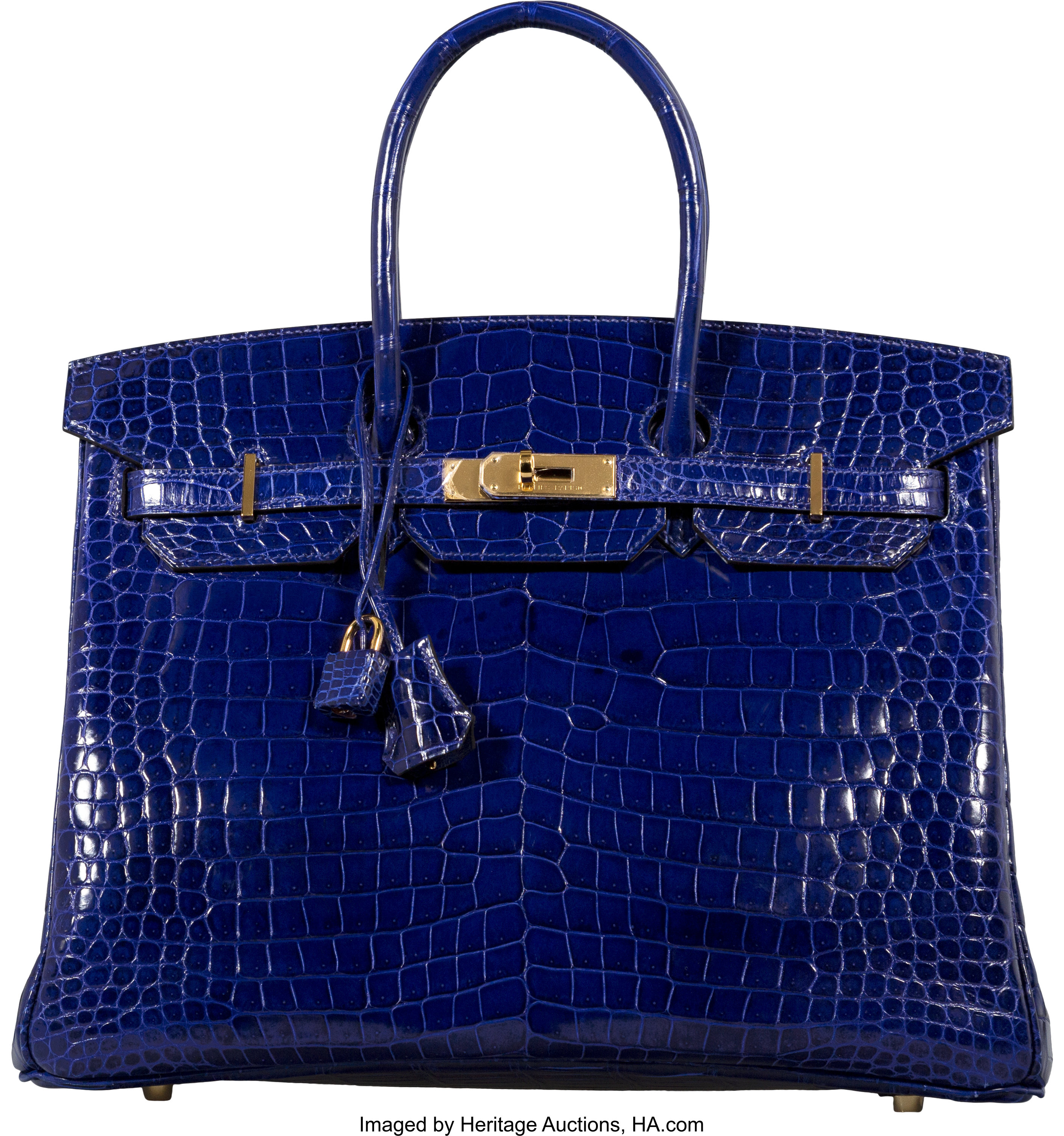 Hermes Etain Blue Electric 35cm Togo Gold Special Order Horseshoe