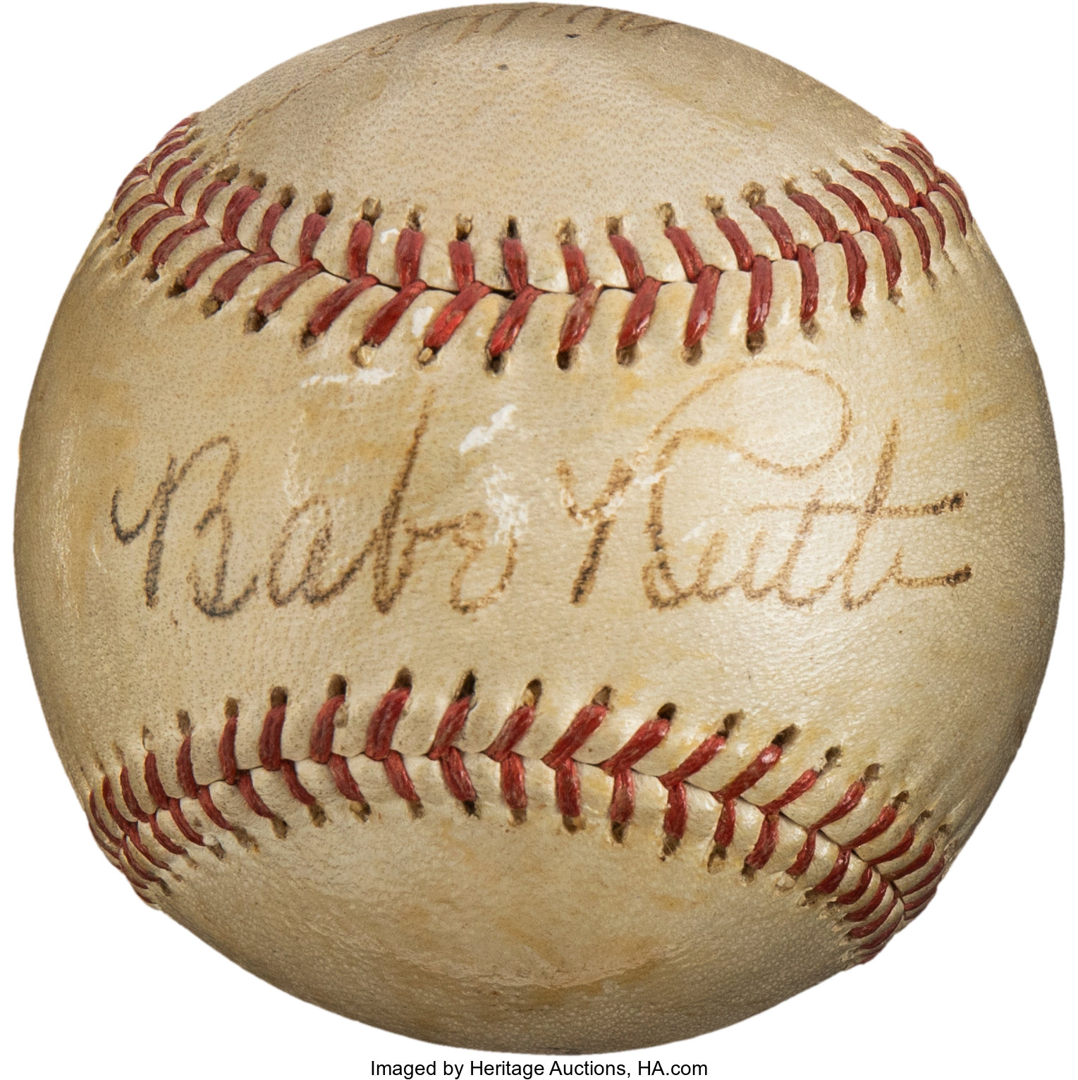 1943 Babe Ruth & Ted Williams Signed Baseball from Famous Fenway | Lot ...