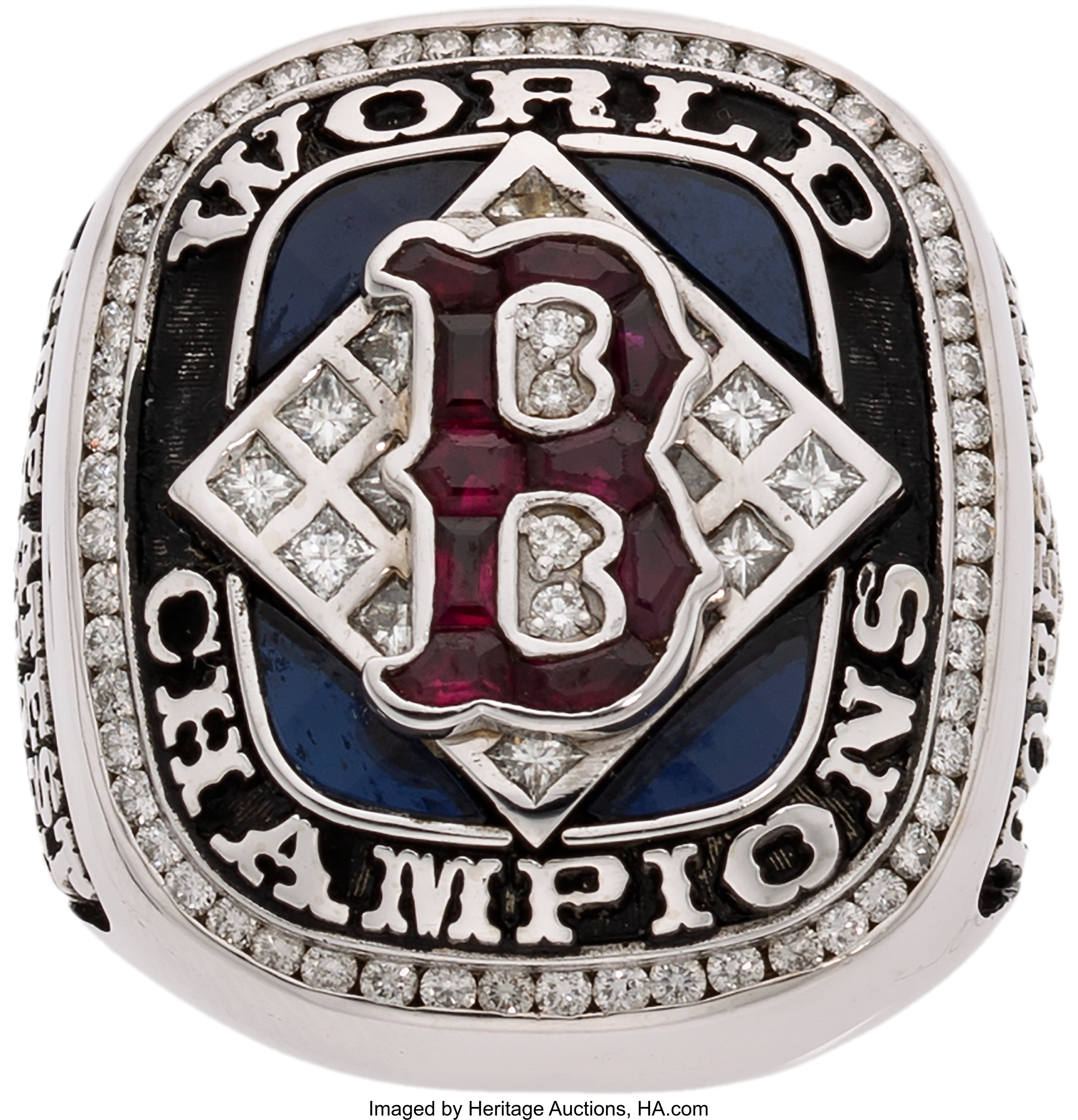 2004 Boston Red Sox World Championship Ring Presented to Longtime, Lot  #50096