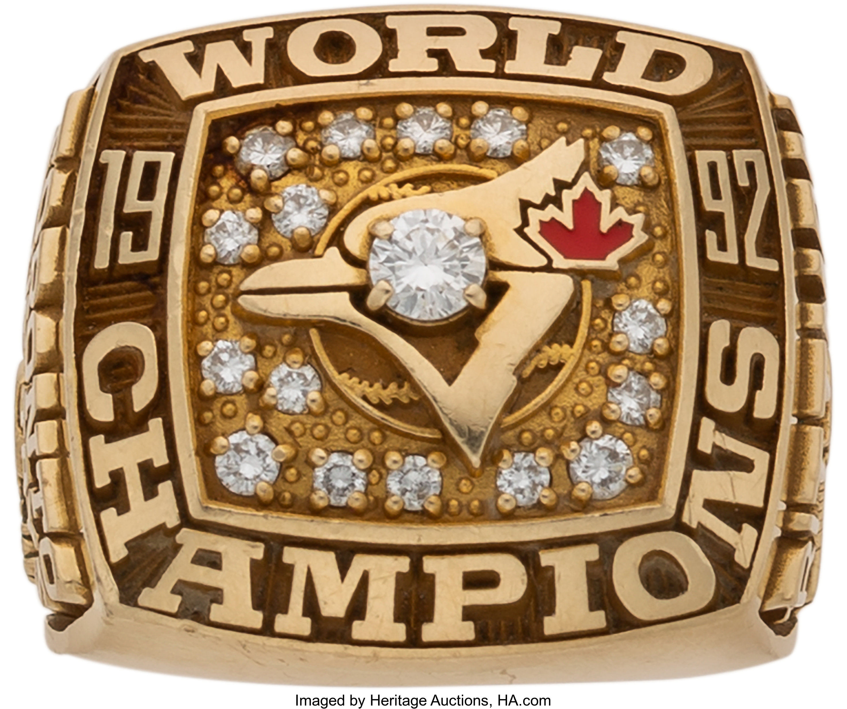 1992 Toronto Blue Jays World Series Championship Ring Presented to ...