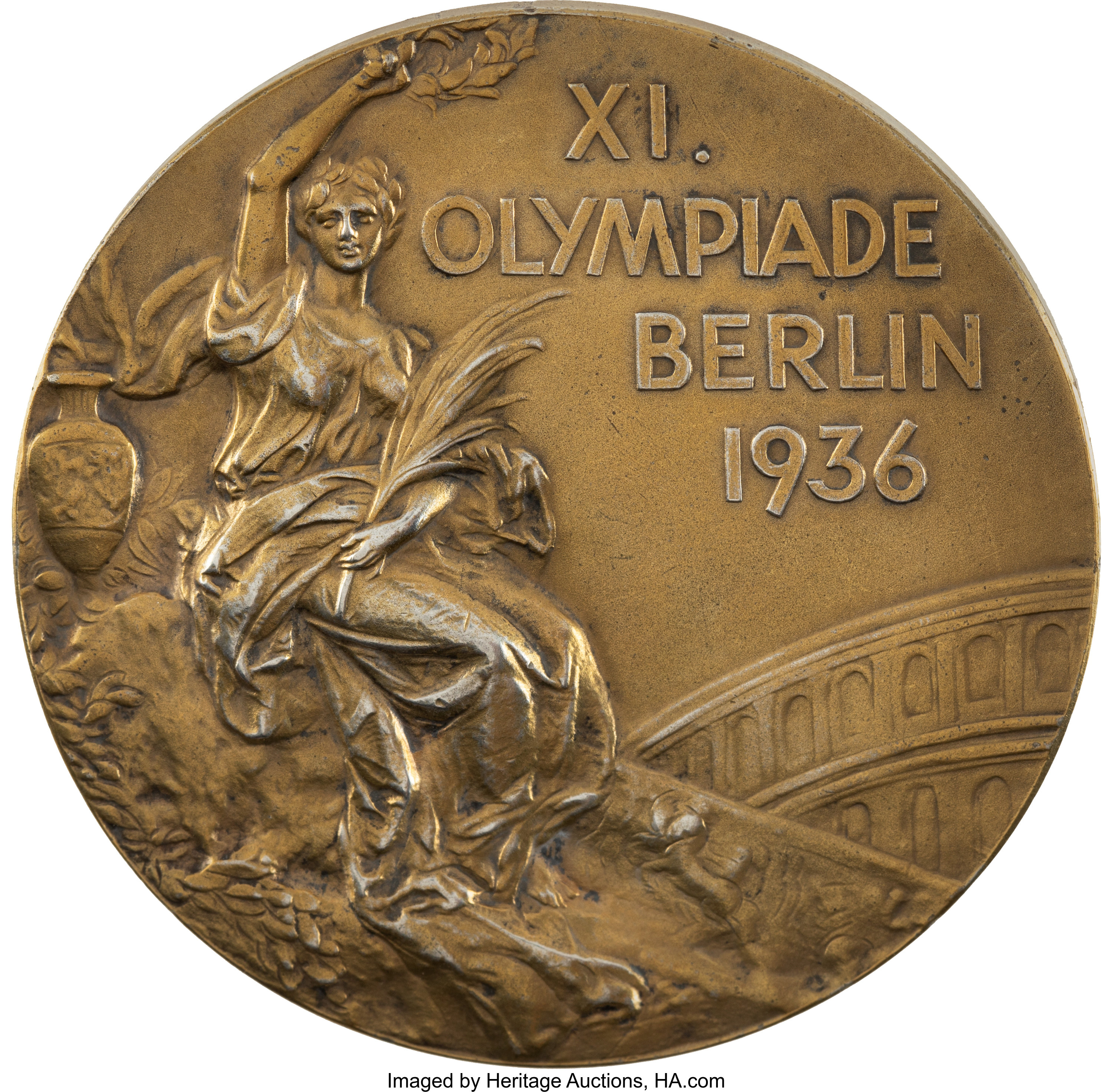 1936 Berlin Summer Olympics Gold Medal Presented to American | Lot