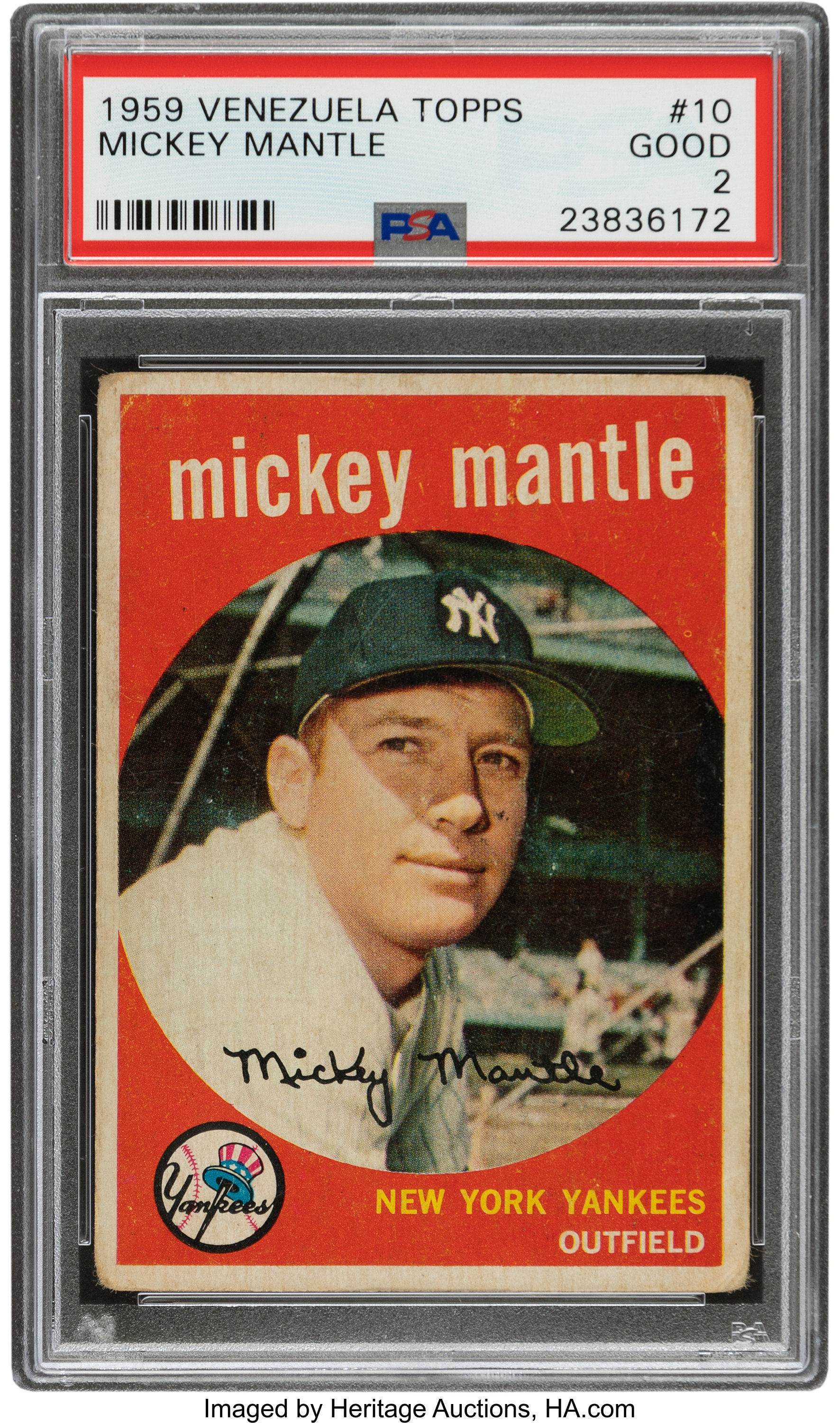 1959 Venezuelan Topps Mickey Mantle