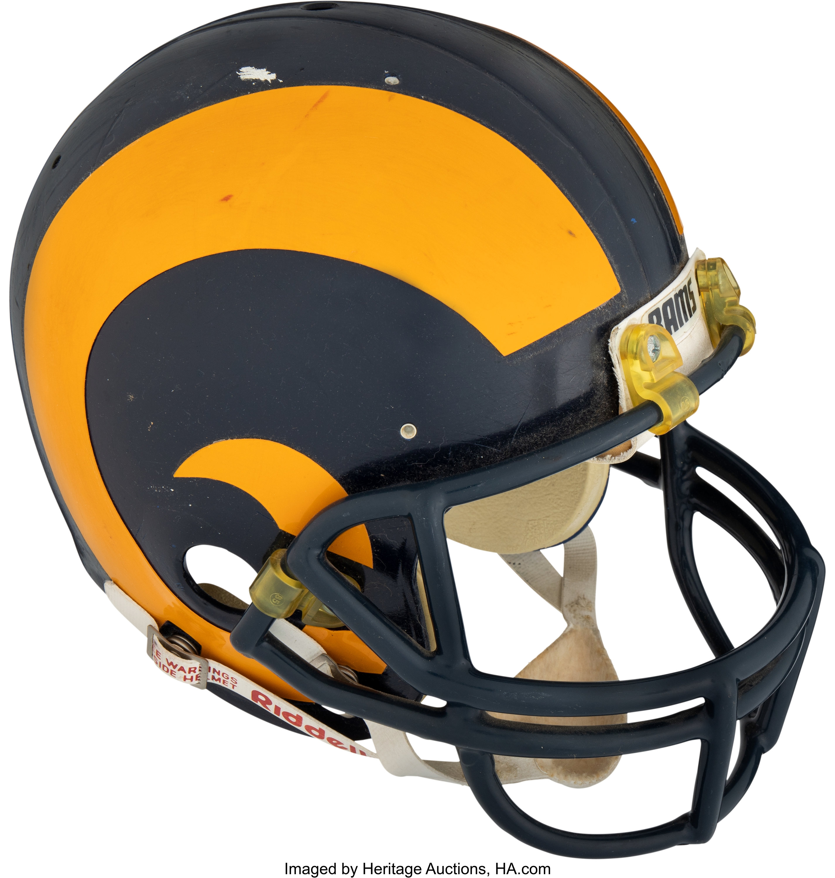 1986-89 Los Angeles Rams Game Worn Helmet. Football