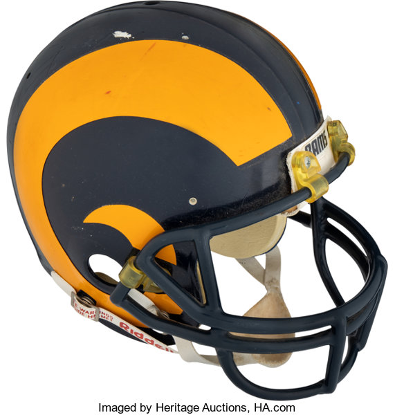 : 1940 Old Rams Leather Football Helmet Los Angeles : Sports &  Outdoors