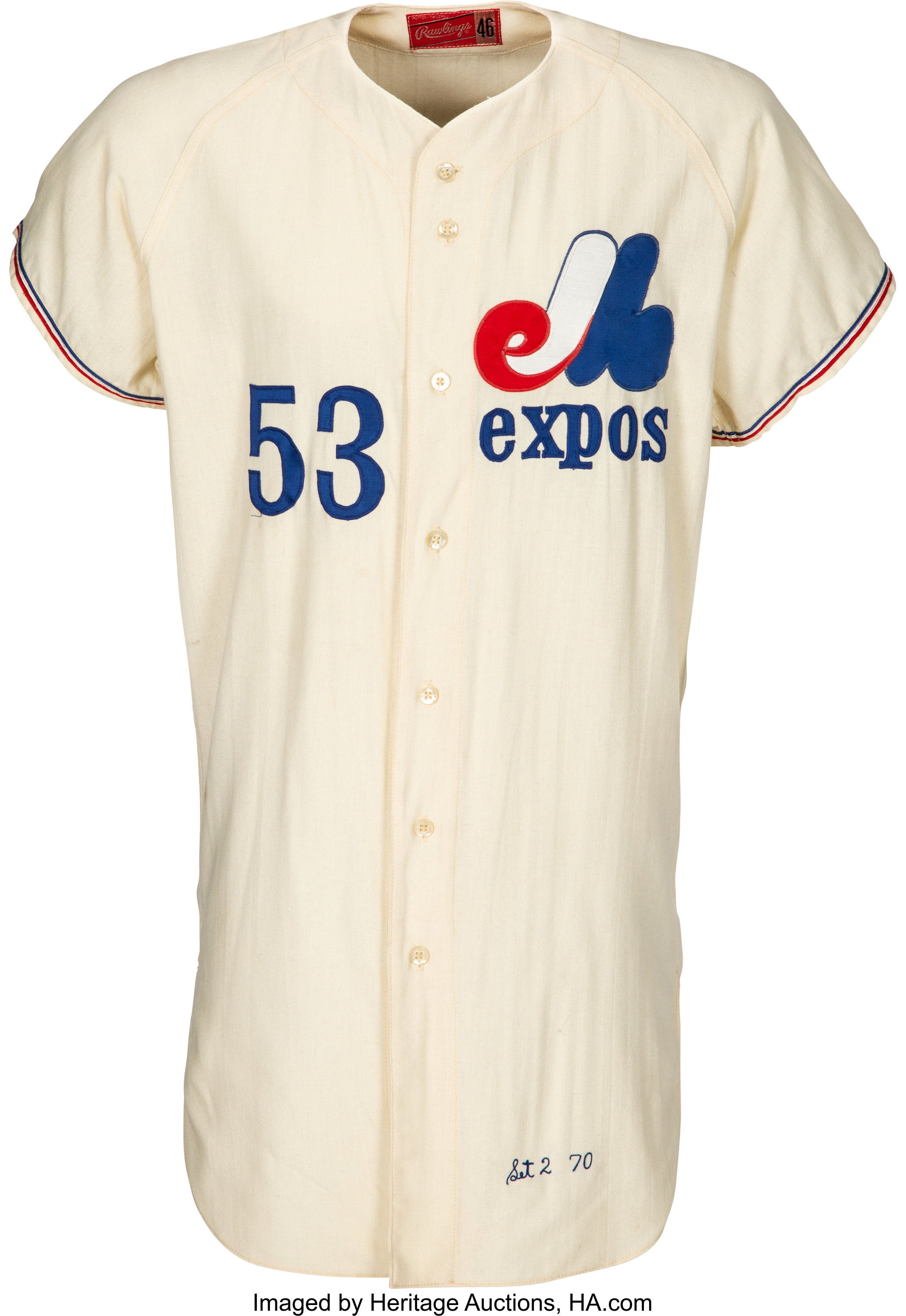 1970 Don Drysdale Game Worn Montreal Expos Coach's Jersey