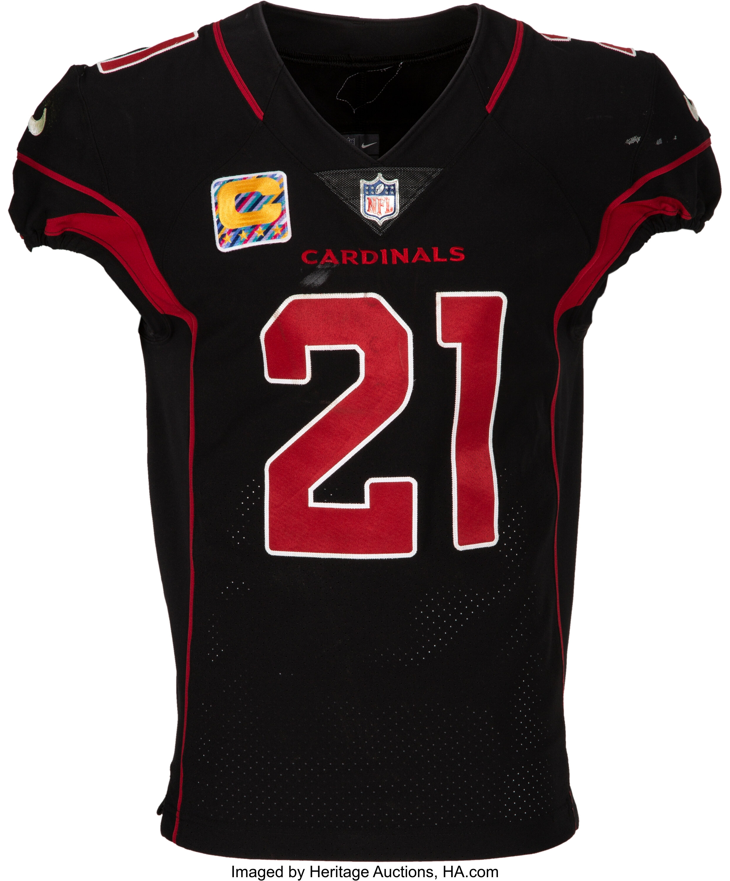 2018 Patrick Peterson Game Worn & Unwashed Arizona Cardinals Color