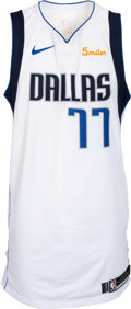 2019 Luka Doncic Game Used Dallas Mavericks City Edition Jersey