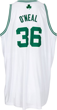 Men's Mitchell & Ness Shaquille O'Neal Kelly Green Boston Celtics Hardwood  Classics 2010/11 Jersey