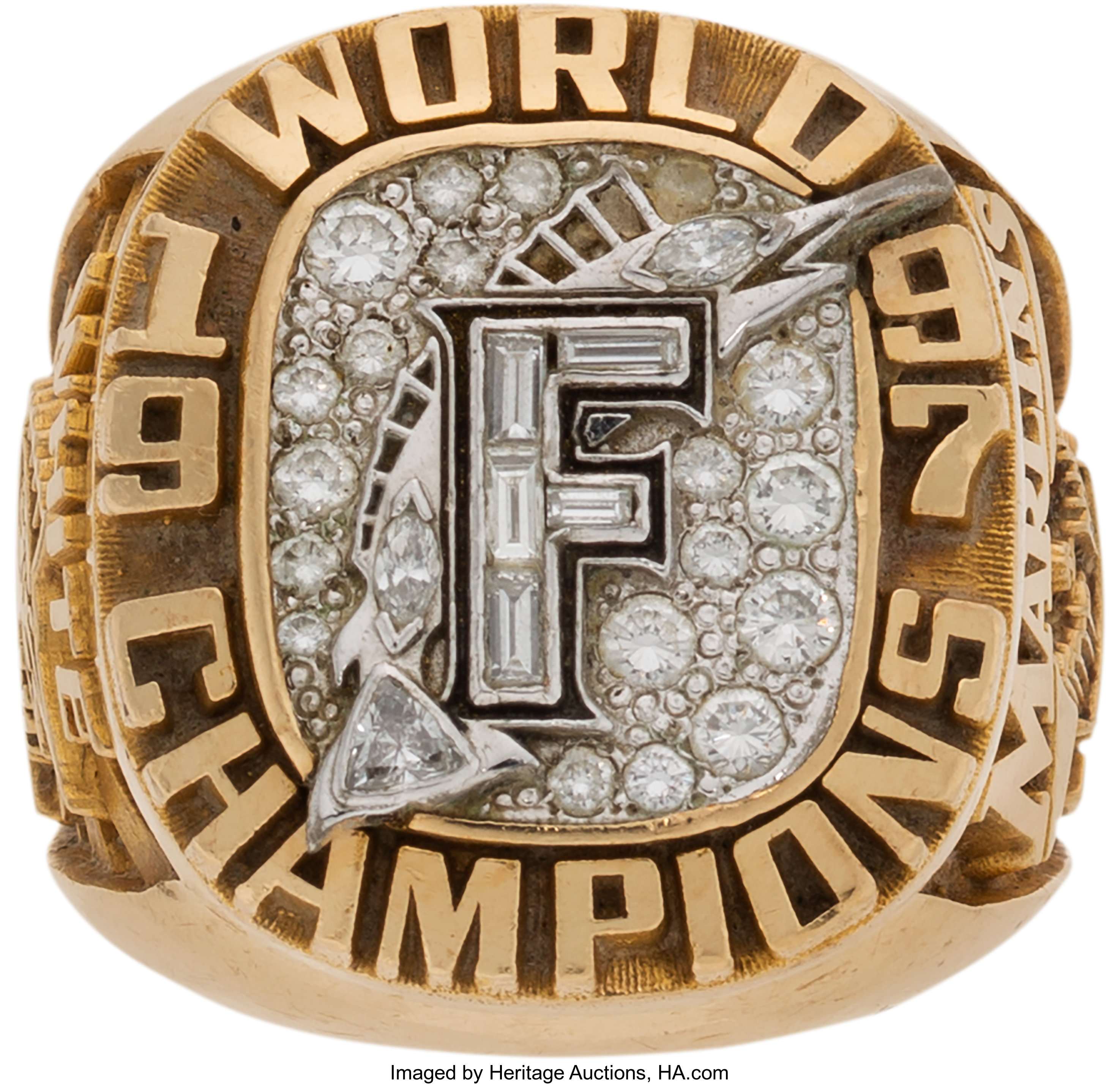 1997 Florida Marlins World Series Championship Ring from The Devon, Lot  #50162