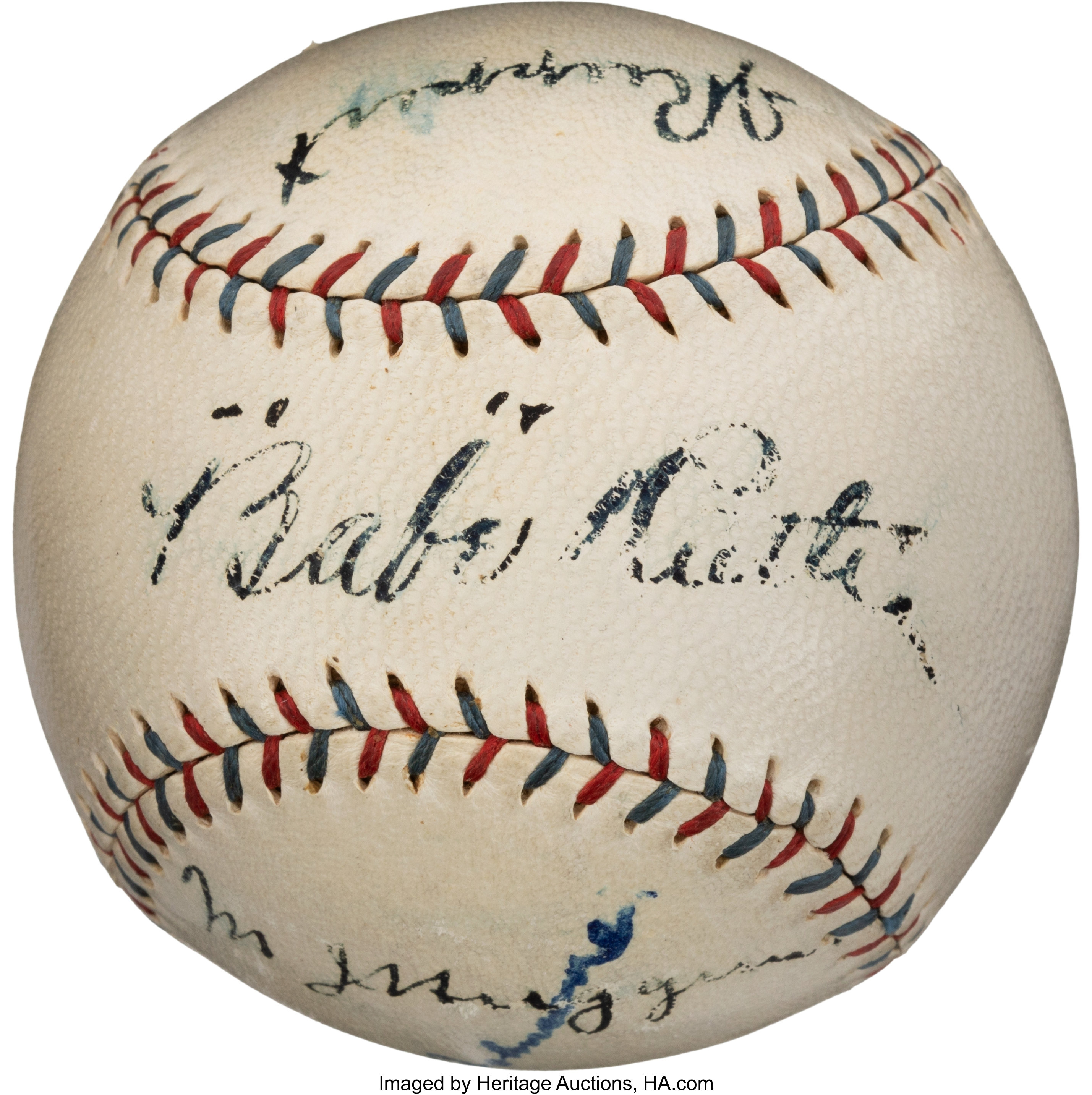 Babe Ruth Museum Facsimile Signature Autographed Baseball