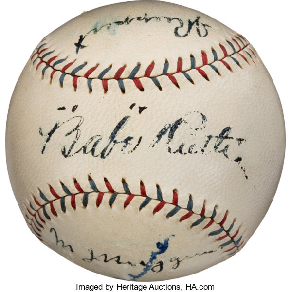 Babe Ruth Museum Facsimile Signature Autographed Baseball