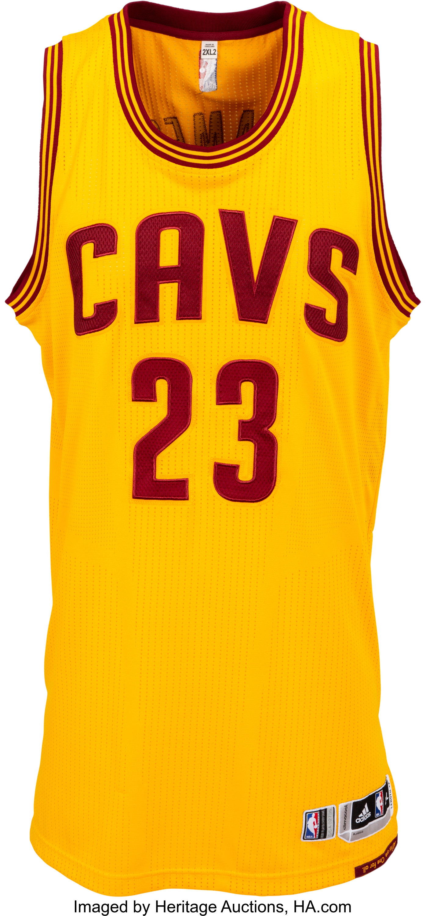 2014-15 LeBron James Game Used Cleveland Cavaliers Road Jersey Photomatched  on 11/14/14 - Double-Double 41 Pts., 11 Reb., & 7 Ast. (MeiGray), Sotheby's & Goldin Auctions Present: A Century of Champions, 2020