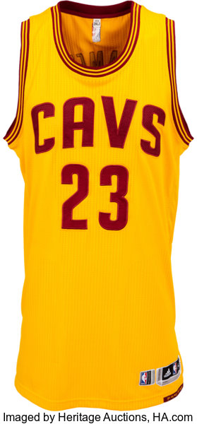 2014-15 LeBron James Game Used Cleveland Cavaliers Road Jersey