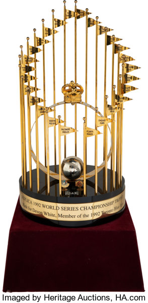 Full Size MLB World Series Commissioner's Trophy Metal Replica