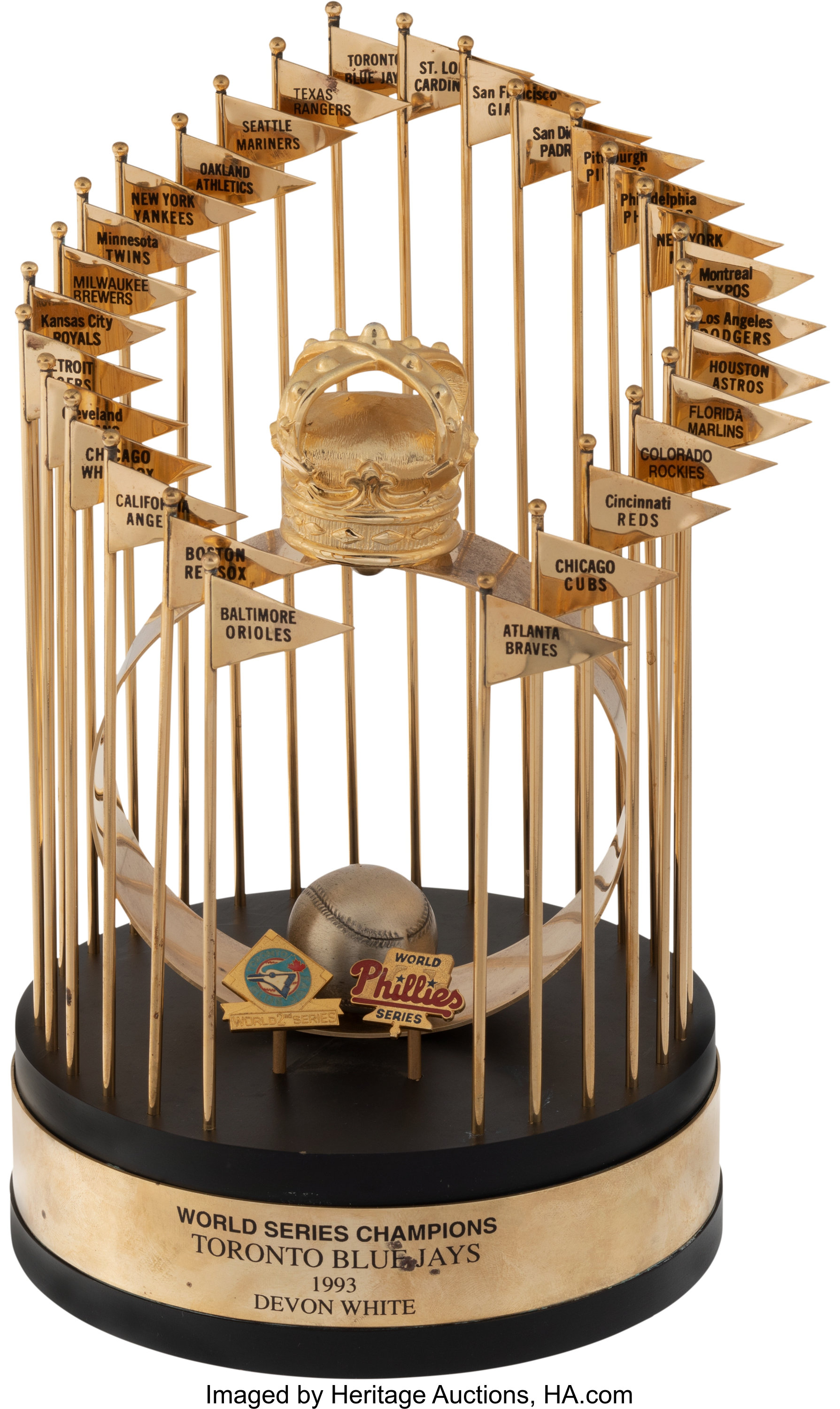 Toronto Blue Jays 1993 World Series Champions Sublimated Display Case with  Series Listing Image