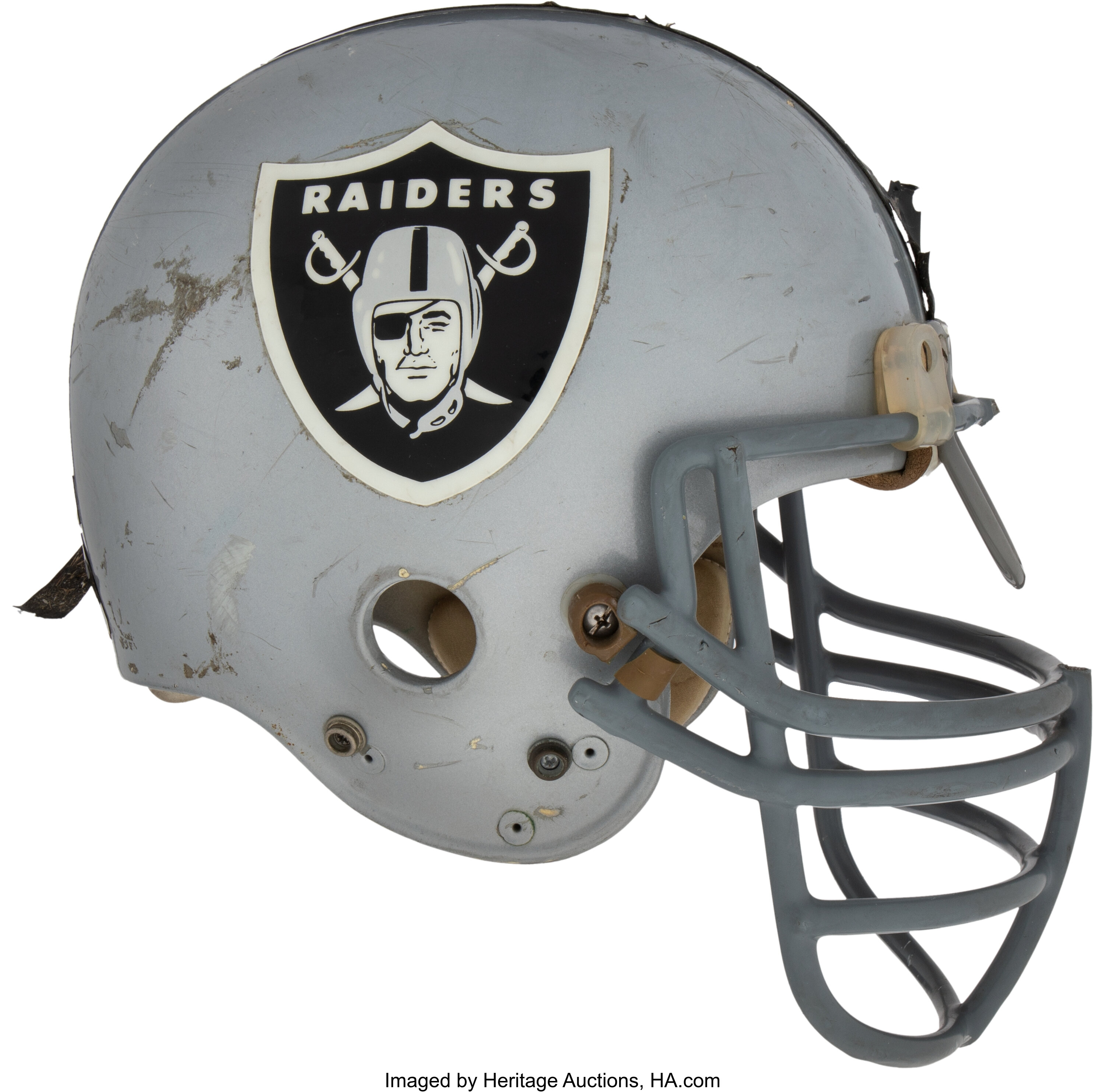 Circa 1984 Howie Long Game Worn Los Angeles Raiders Helmet