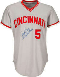 1967 Johnny Bench Autographed Game Worn Pre Rookie Jersey