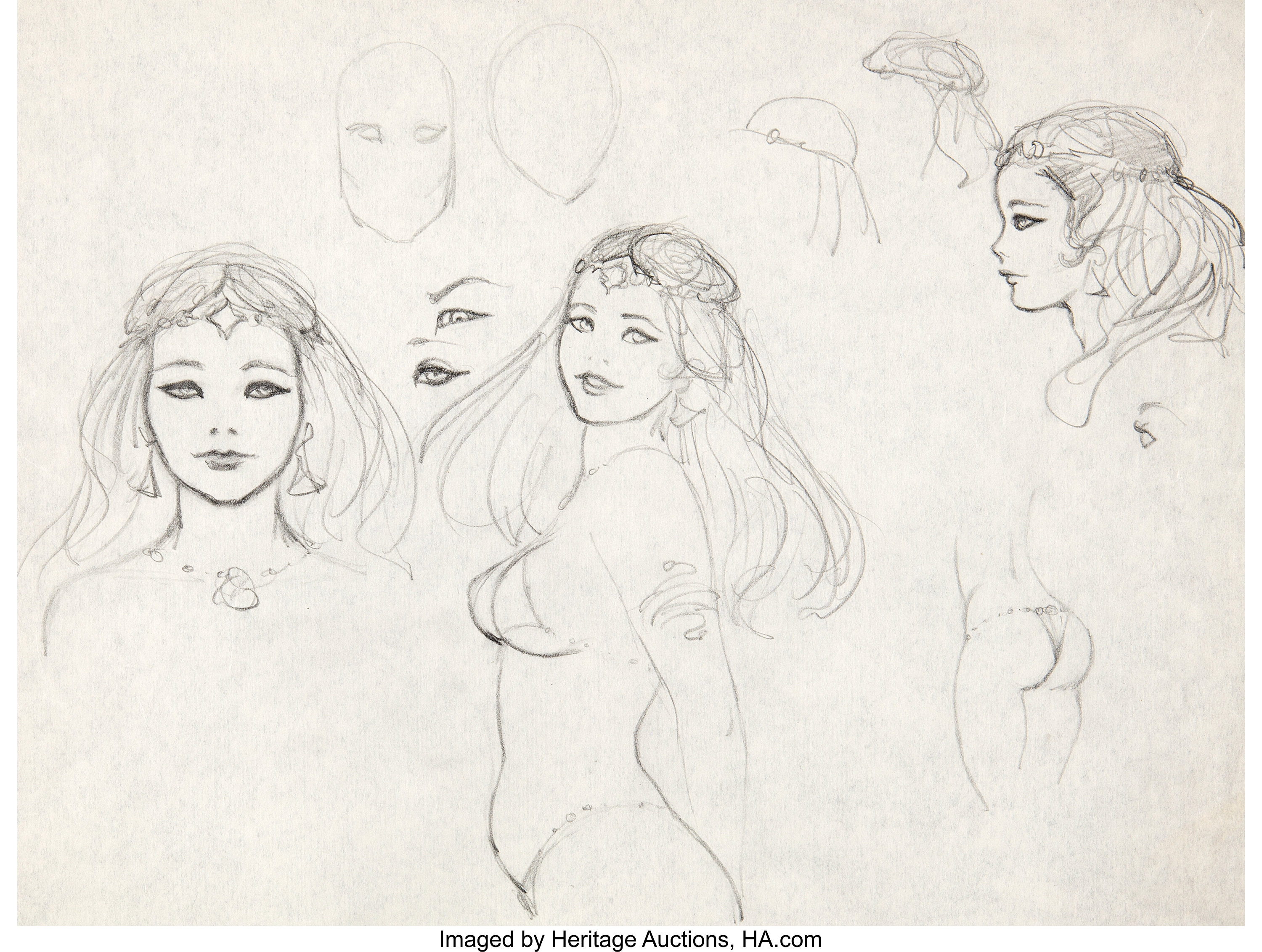 Frank Frazetta Fire And Ice Princess Teegra Animation Concept Art Lot Heritage Auctions