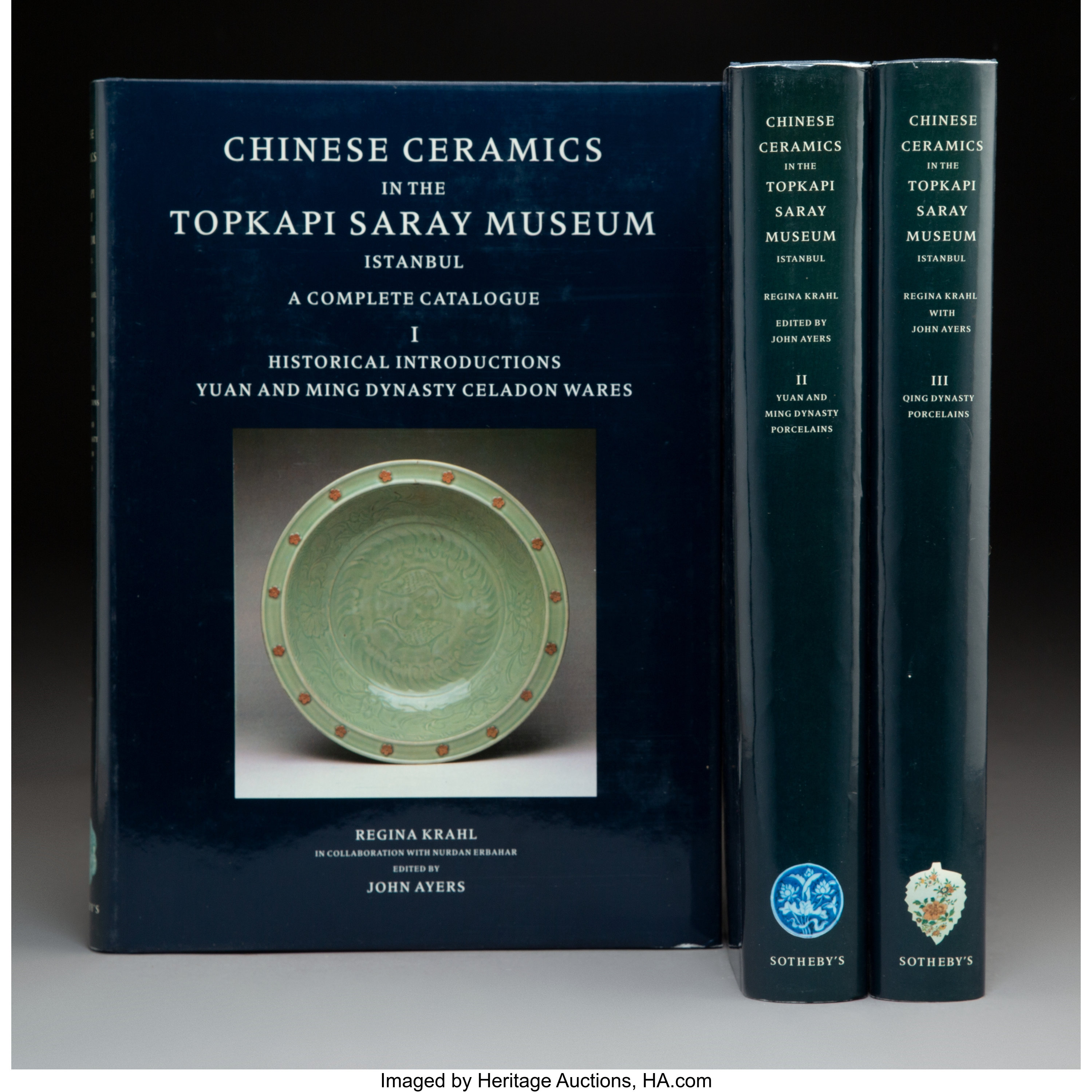A Three Volume Set of Chinese Ceramics in the Topkapi Saray Museum